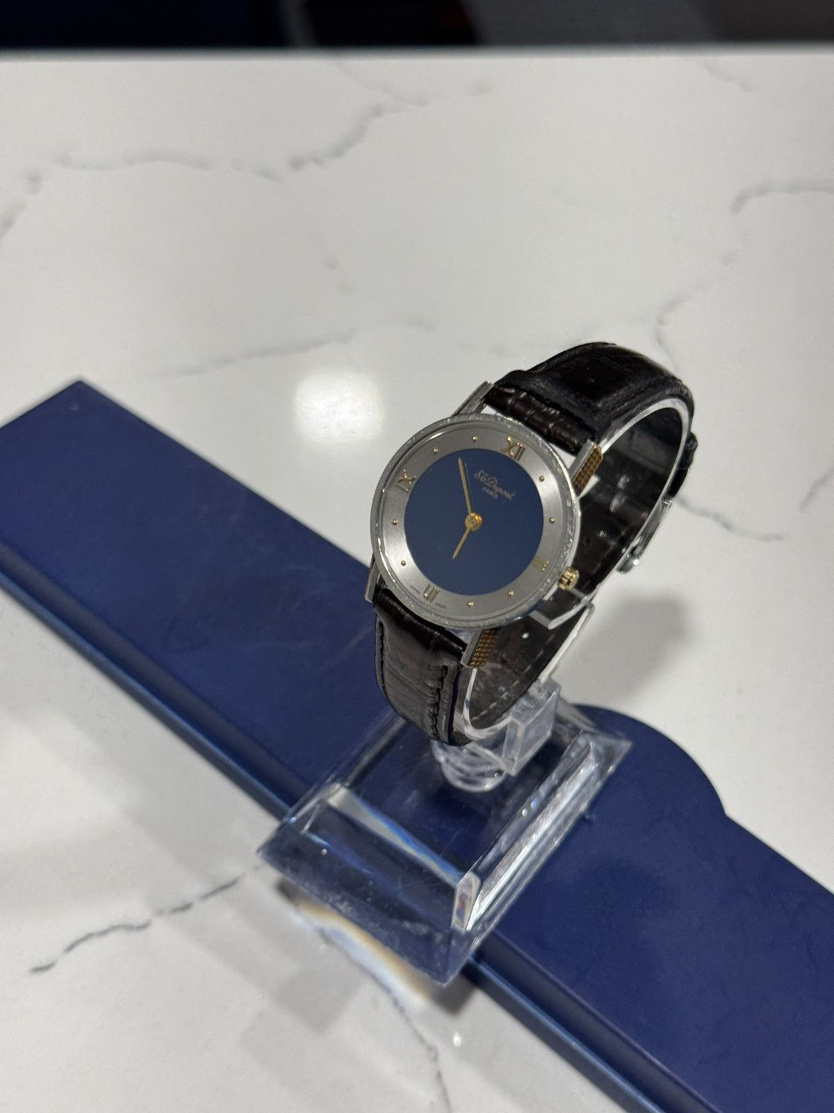 S.T. Dupont ST Dupont Unisex Watch Blue Gold plated Size ONE SIZE - 5 Thumbnail