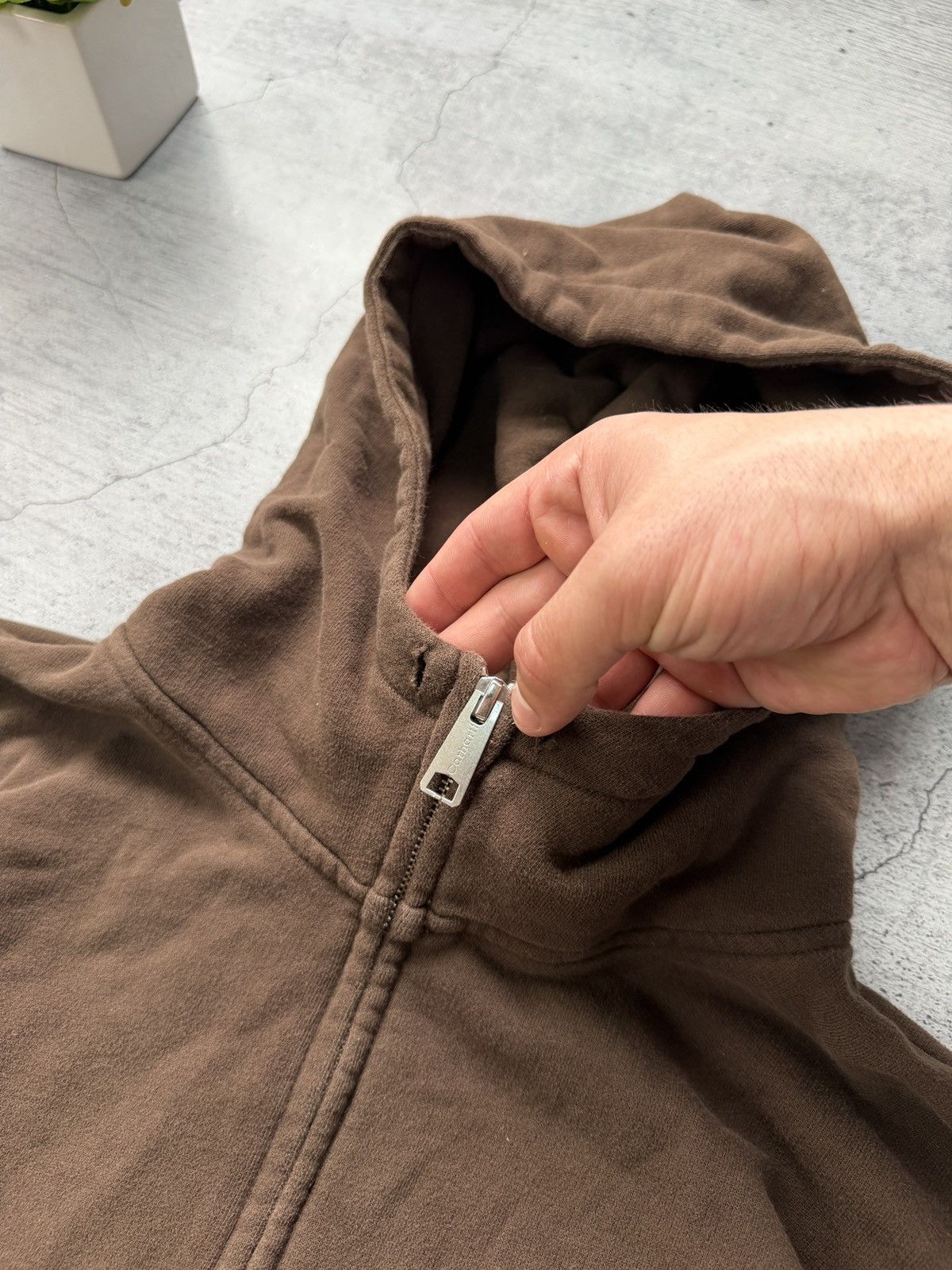 Carhartt Rare Brown Carhartt Zip Hoodie Y2K Sun Faded Vintage Size US XL / EU 56 / 4 - 5 Thumbnail