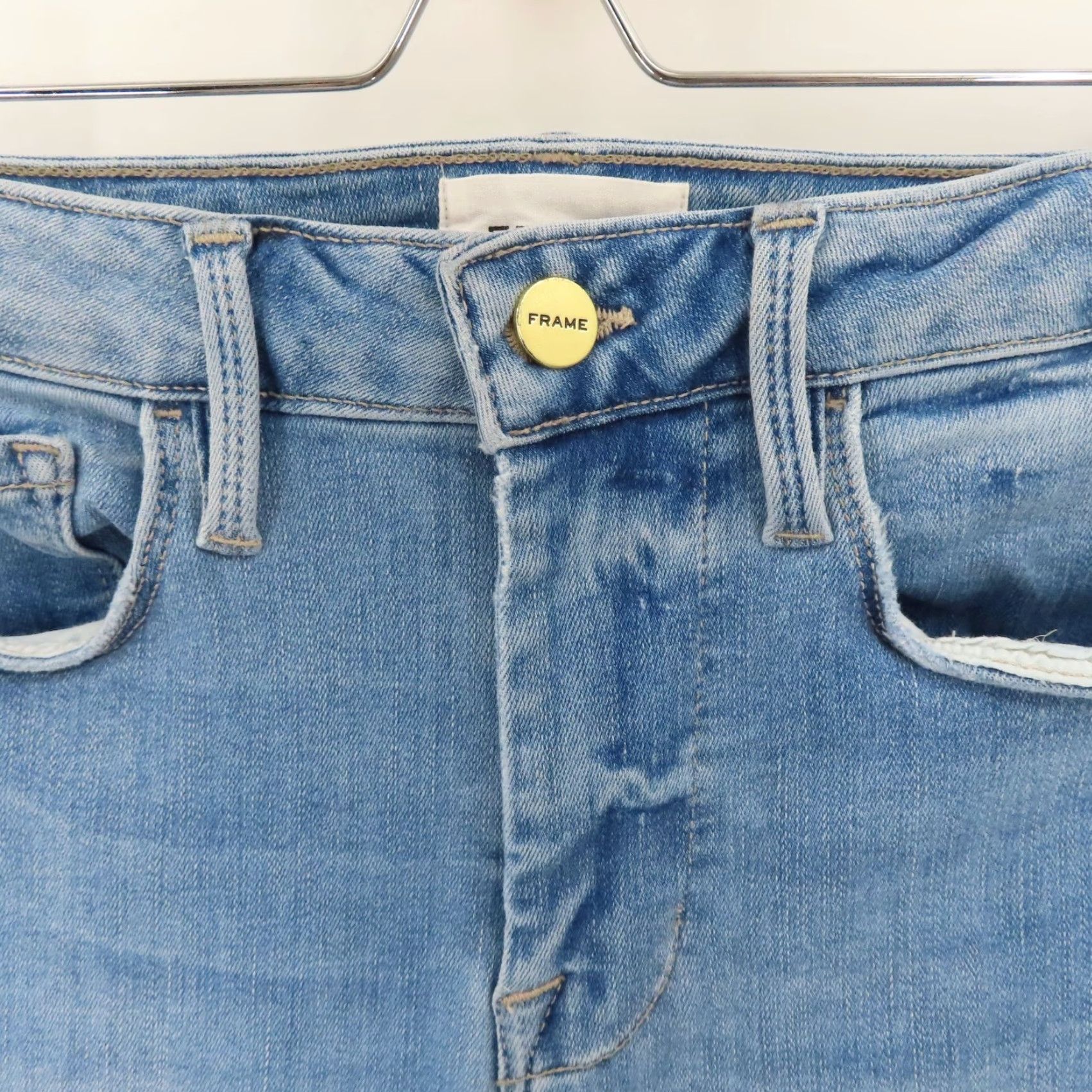 Frame FRAME Jeans Women 1 Le Skinny Light Blue Denim 5-Pocket Pockets Cotton Blend Jeans Shirt? Size 25" / US 0 / IT 36 - 3 Thumbnail