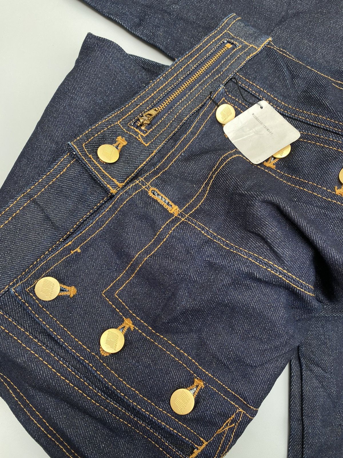 Jean Paul Gaultier S/S 1993 Rare Junior Gaultier- Tri-Closure Andro Jeans Size US 30 / EU 46 - 13 Thumbnail