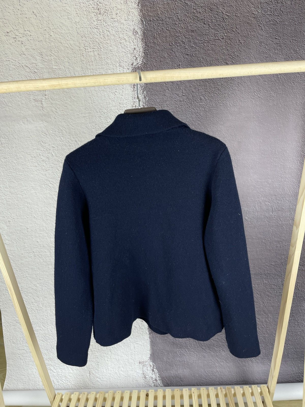 Roberto Collina Roberto Collina navy blue double breasted wool cardigan Size M / US 6-8 / IT 42-44 - 12 Thumbnail