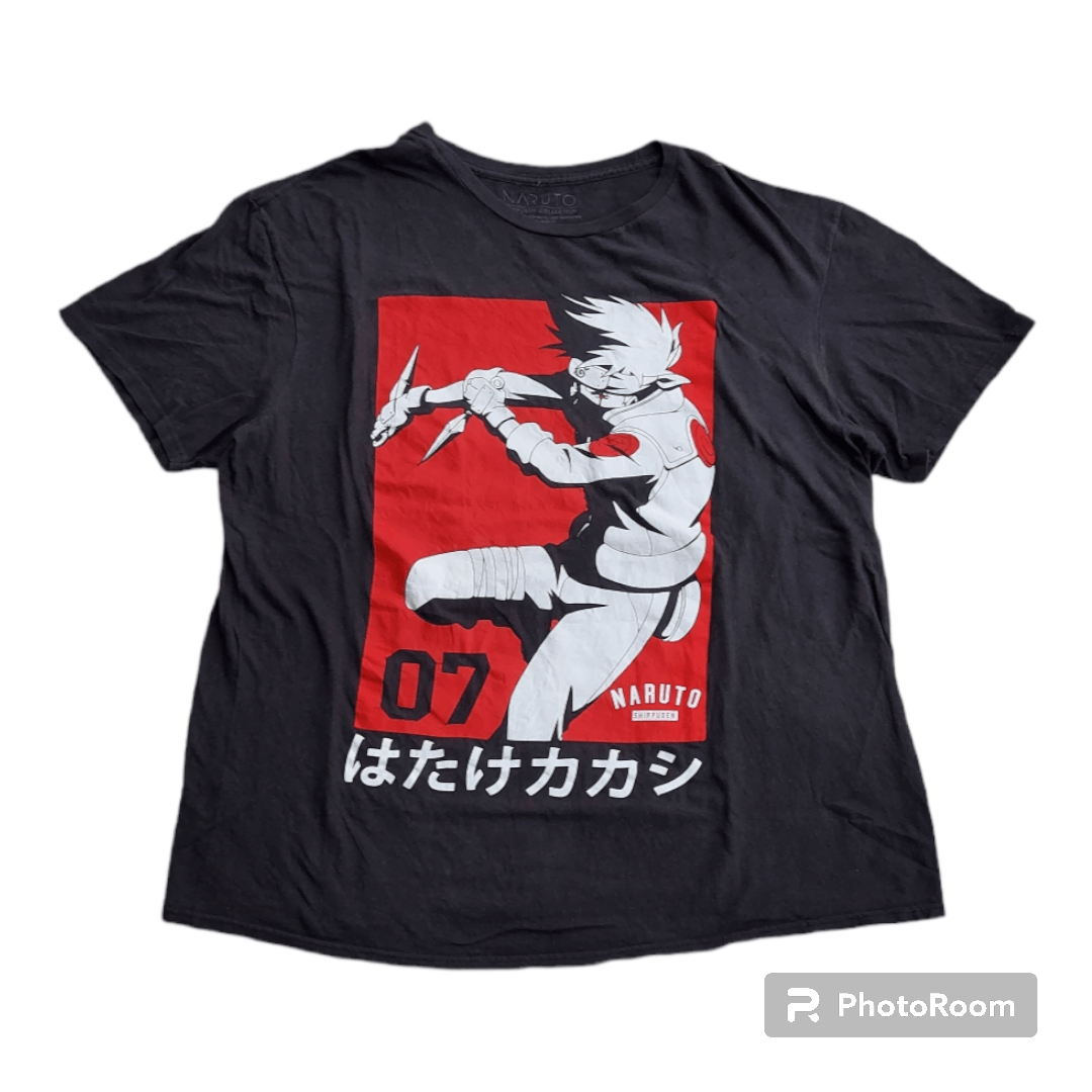 Anime × Japanese Brand 💥Naruto Shippuden Solo Kakashi T Shirt Size US XL / EU 56 / 4 - 1 Thumbnail