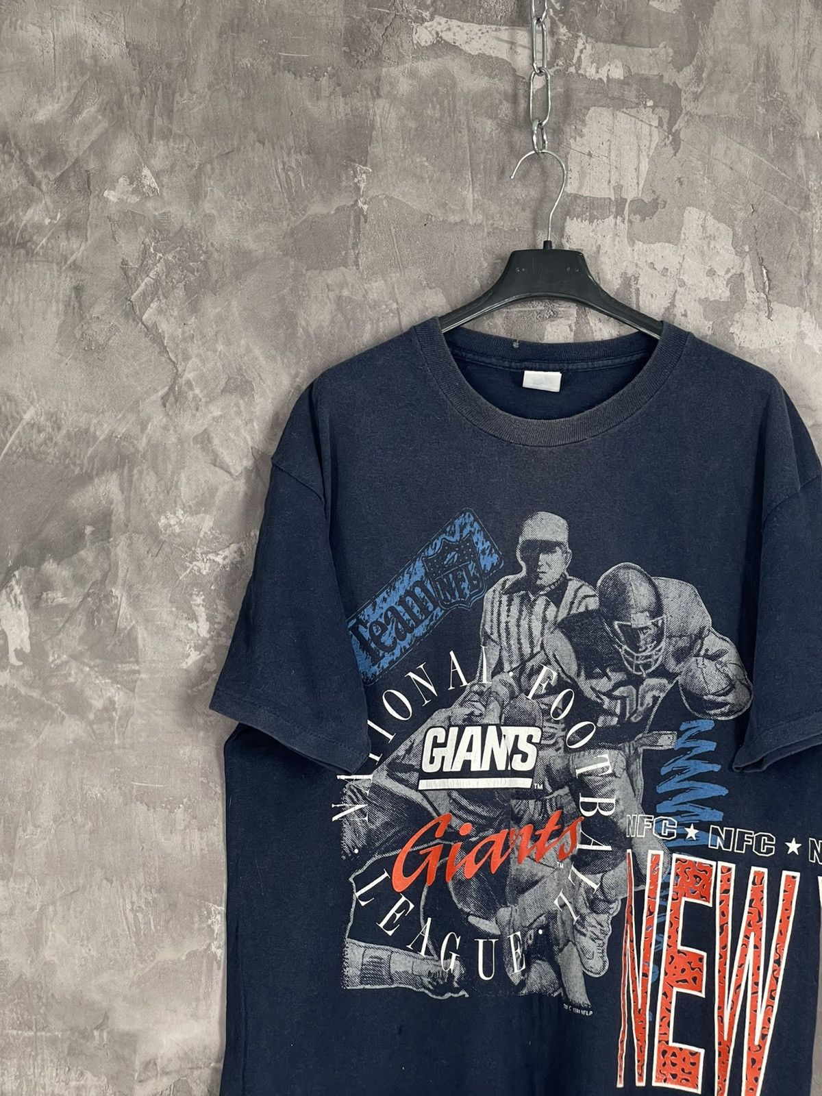 NFL × Vintage 🇺🇸🏈 Vintage New York Giants Football T-shirt rare Y2K Size US XL / EU 56 / 4 - 4 Thumbnail