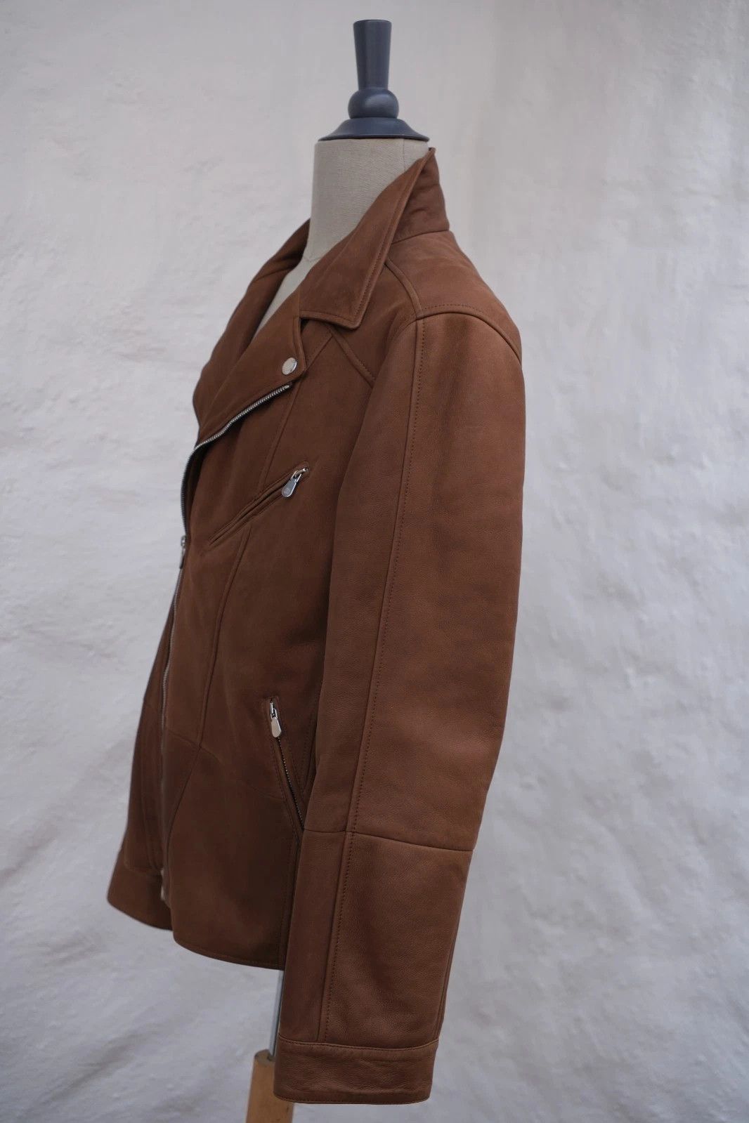 Brunello Cucinelli NEW Brunello Cucinelli Shearling Biker Brown XL Size US XL / EU 56 / 4 - 3 Thumbnail