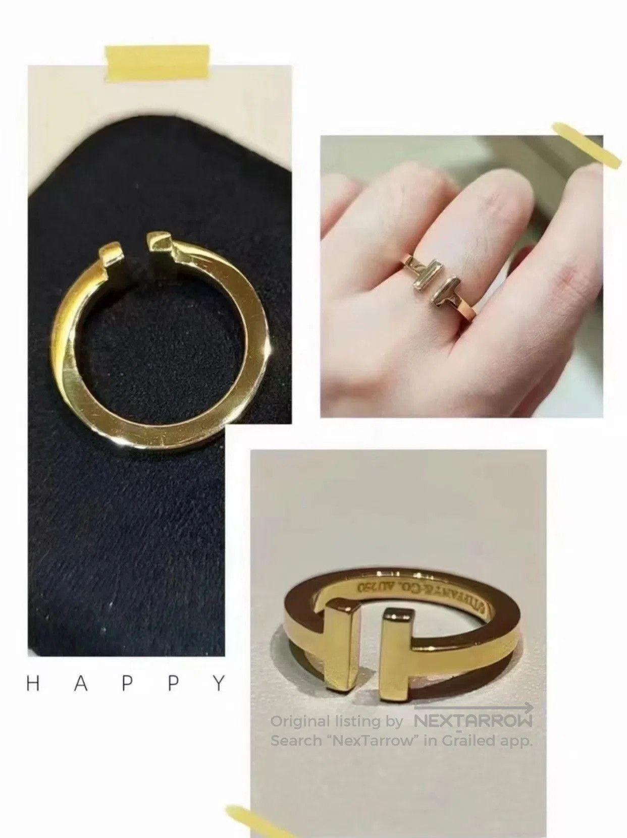 Tiffany & Co. Tiffany T Collection Wide Double T Ring. Size ONE SIZE - 2 Thumbnail