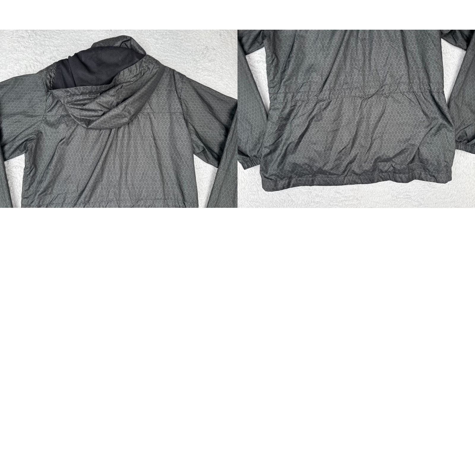 Rains Columbia Jacket Womens Medium Gray Windbreaker Hooded Full Zip Nylon Shell Size M / US 6-8 / IT 42-44 - 10 Thumbnail