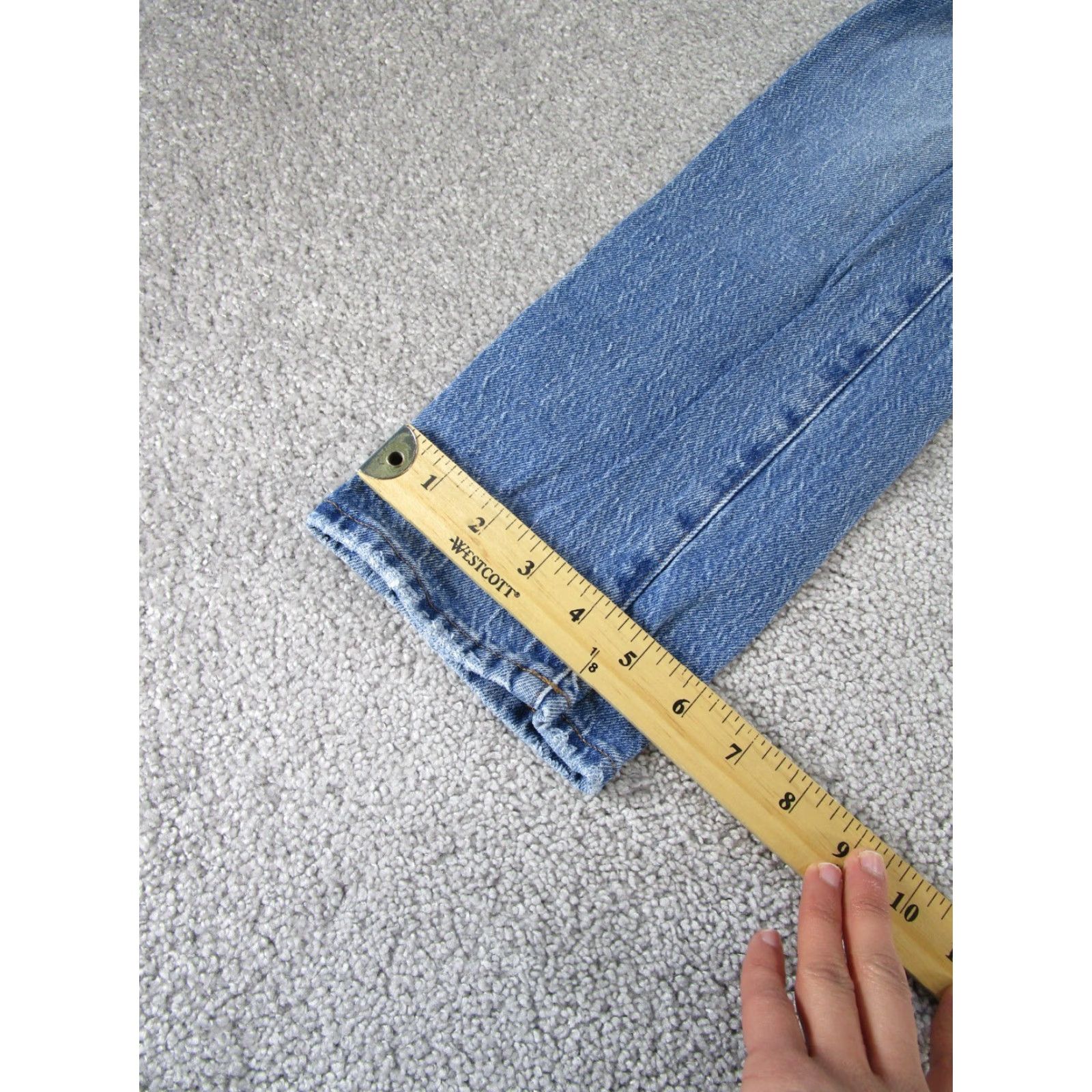 Madewell Madewell Jeans Womens 25 Mid Rise Perfect Vintage Light Wash Denim Ripped blue Size 42" / US 20 - 5 Thumbnail
