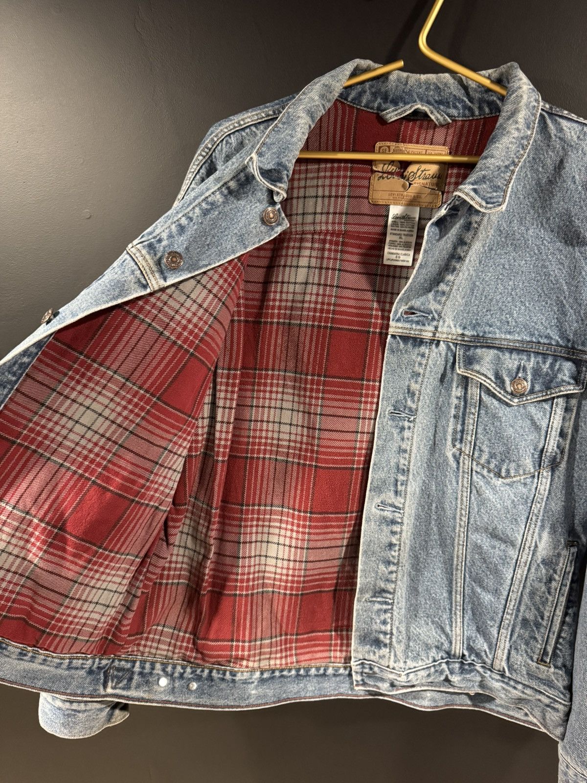 Other 2000s Y2K Vintage Levi’s Signature Denim Jean Jacket XL Size US XL / EU 56 / 4 - 7 Thumbnail