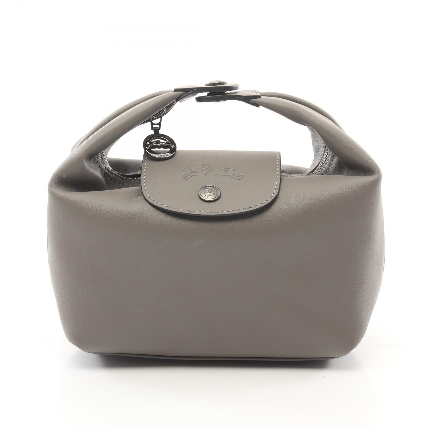 Longchamp Longchamp Le Preage Extra Xs Top Handle Bag Handbag Leather Gray Size ONE SIZE - 1 Thumbnail
