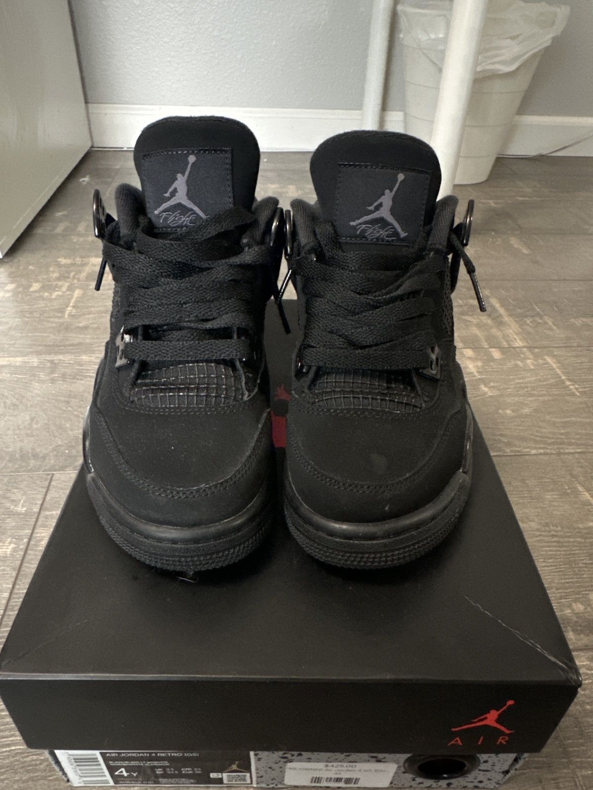 Jordan Brand Jordan 4 Black Cat GS Size US 5.5 / EU 38 - 3 Thumbnail