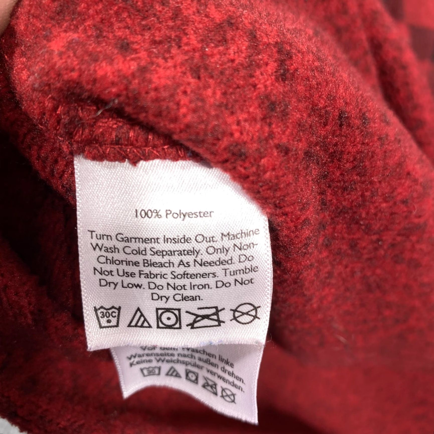 Eddie Bauer Eddie Bauer Sweater Womens 2XL Red Plaid Fleece Pullover Mock Neck Pockets Size XXL / US 16-18 / IT 52-54 - 4 Thumbnail