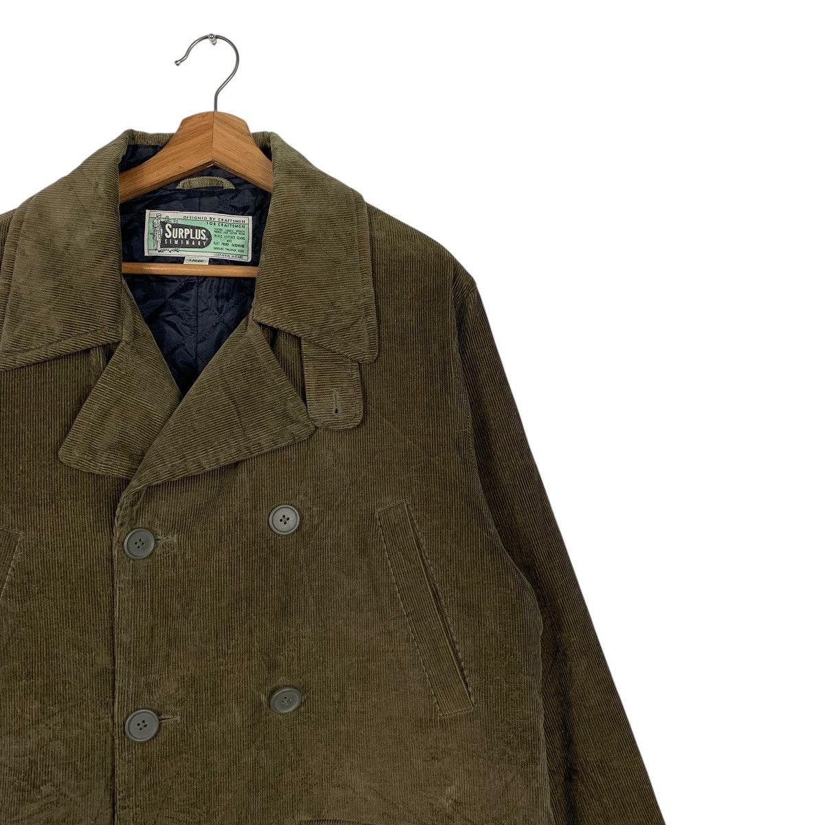 Other Vintage Surplus Double Breasted Corduroy Jacket Size US L / EU 52-54 / 3 - 5 Thumbnail