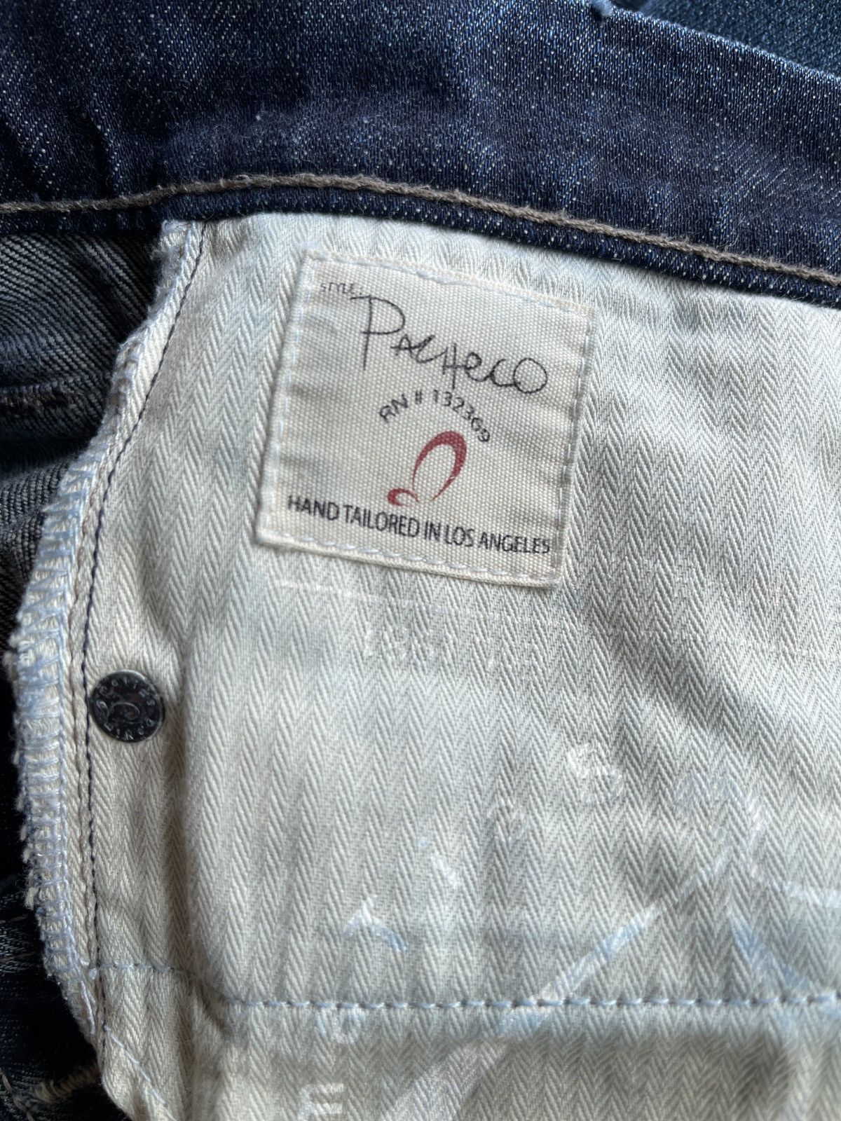 MATiAS Matias Pacheco Hand Tailored Distressed Selvedge Denim Size US 31 - 17 Thumbnail