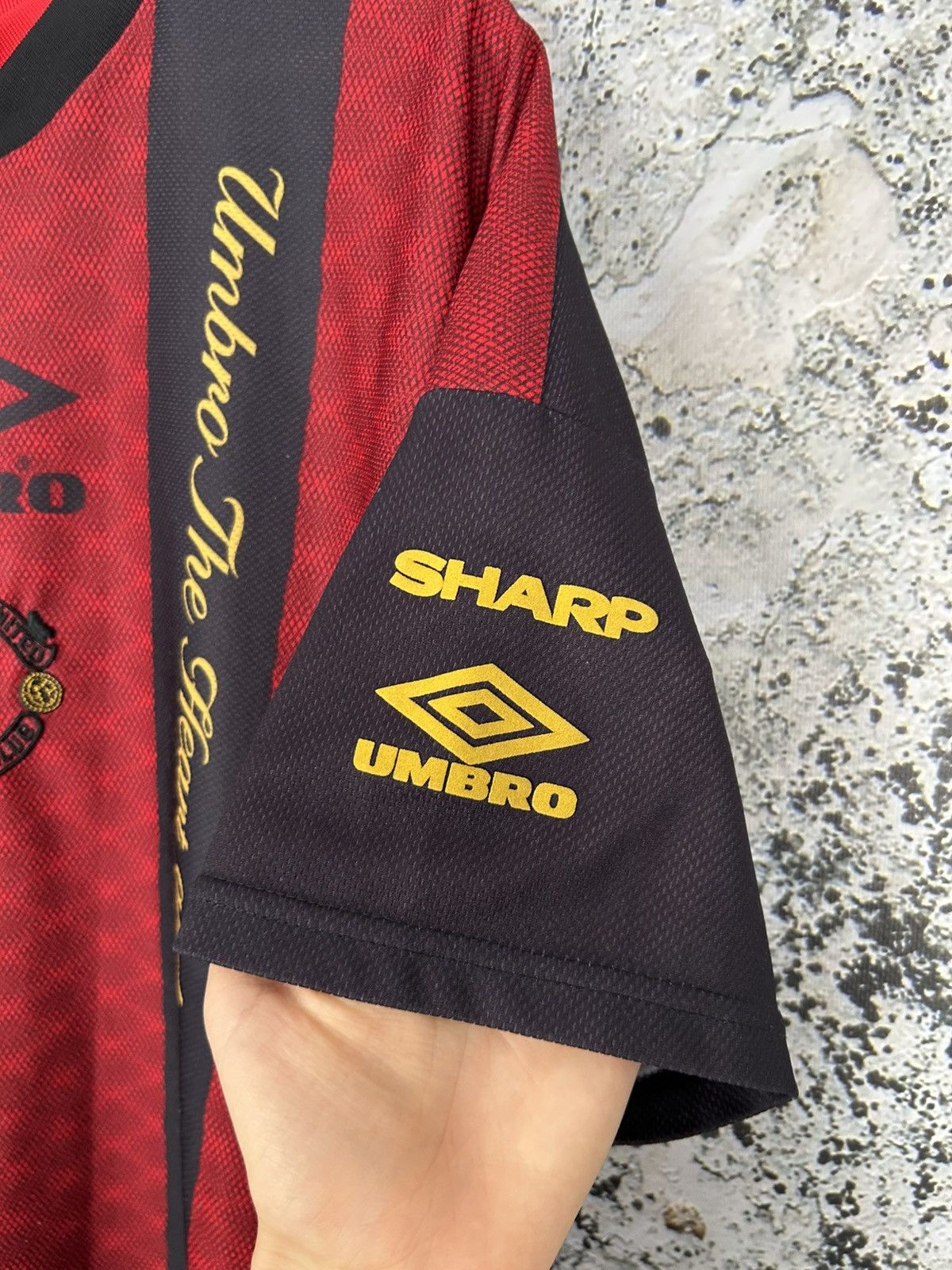 Umbro Vintage Manchester United Umbro 90s Soccer Jersey Football Size US L / EU 52-54 / 3 - 4 Thumbnail