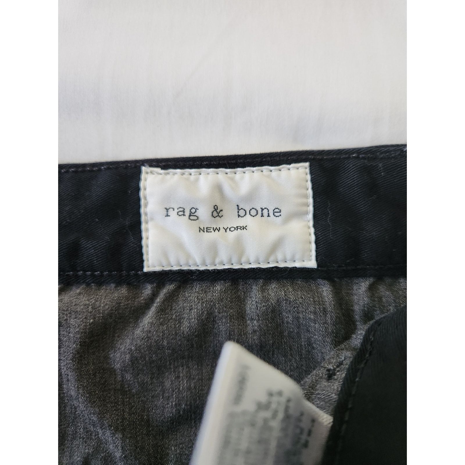 Rag & Bone Rag & Bone New York Mens Slim Black Straight Leg Pants 33 Size US 33 - 8 Thumbnail