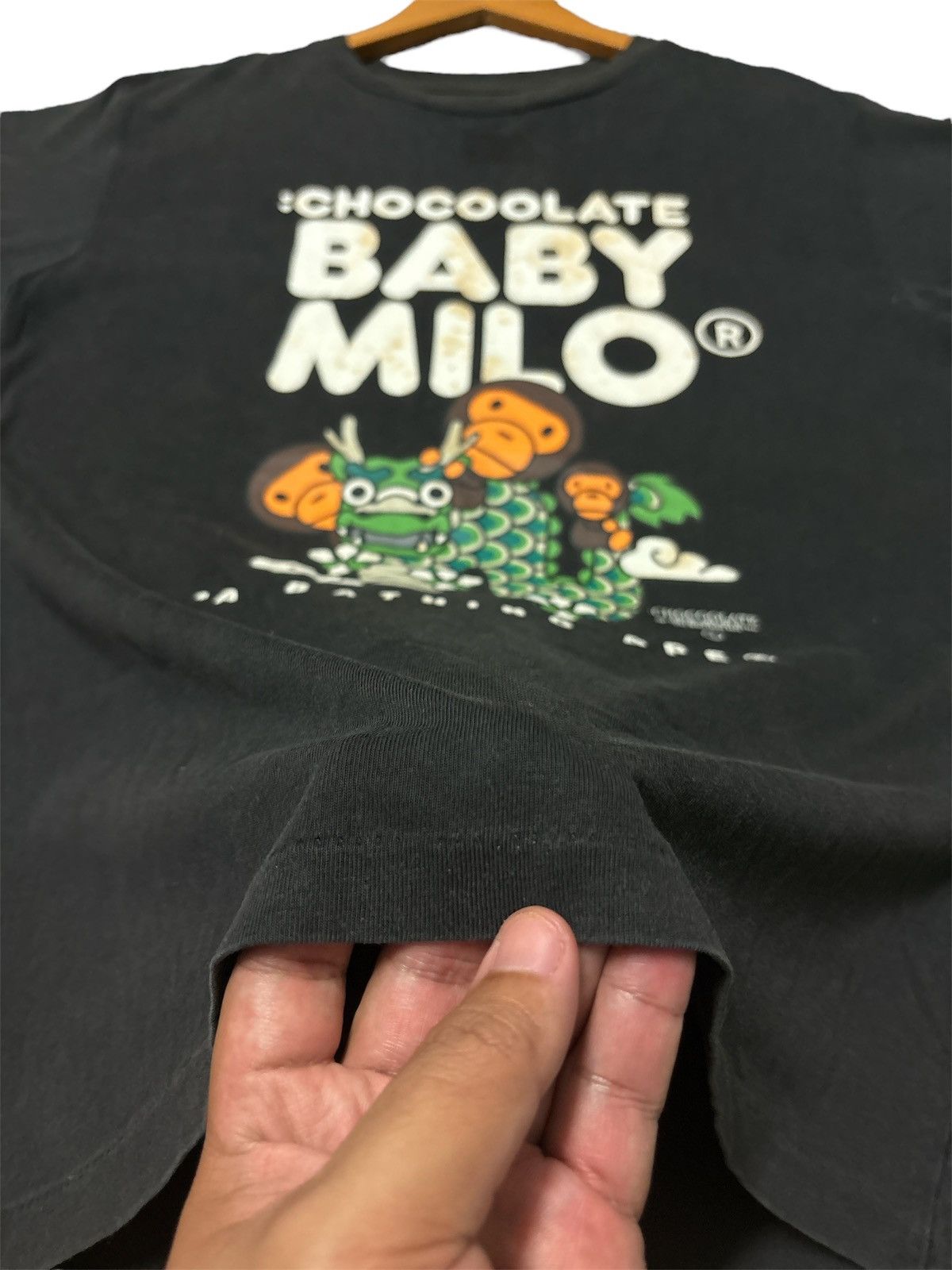 Bape 🔥RARE🔥A BATHING APE X BABY MILO CHOCOOLATE TSHIRT TEE💥 Size US L / EU 52-54 / 3 - 9 Thumbnail