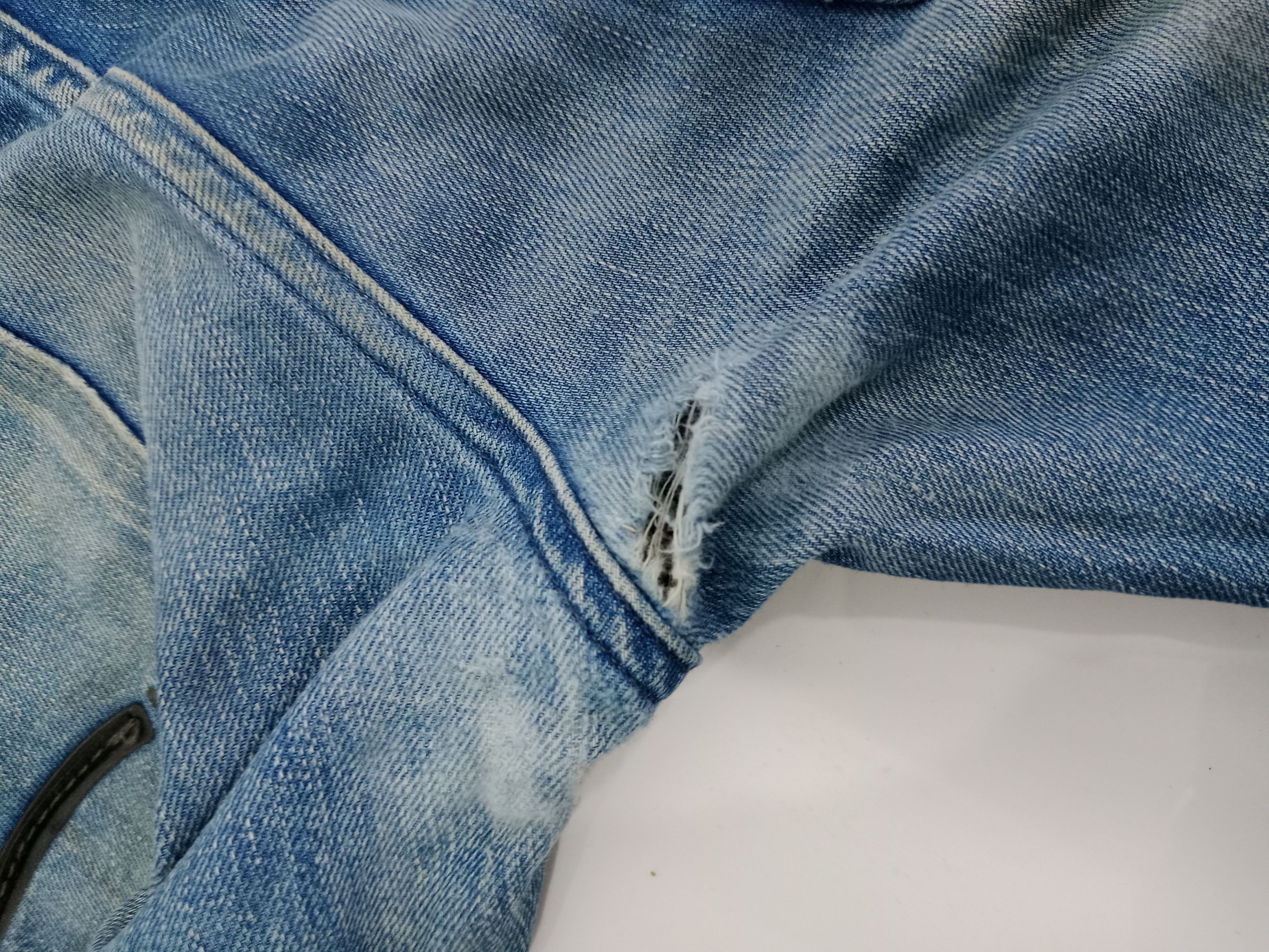 G-Star G STAR RAW Distressed Jeans Blue Denim Size US 33 - 12 Thumbnail