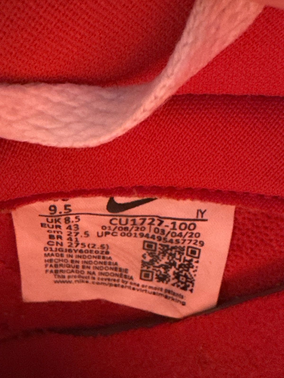 Nike Nike Dunk Low Top University Red Size US 9.5 / EU 42-43 - 6 Thumbnail
