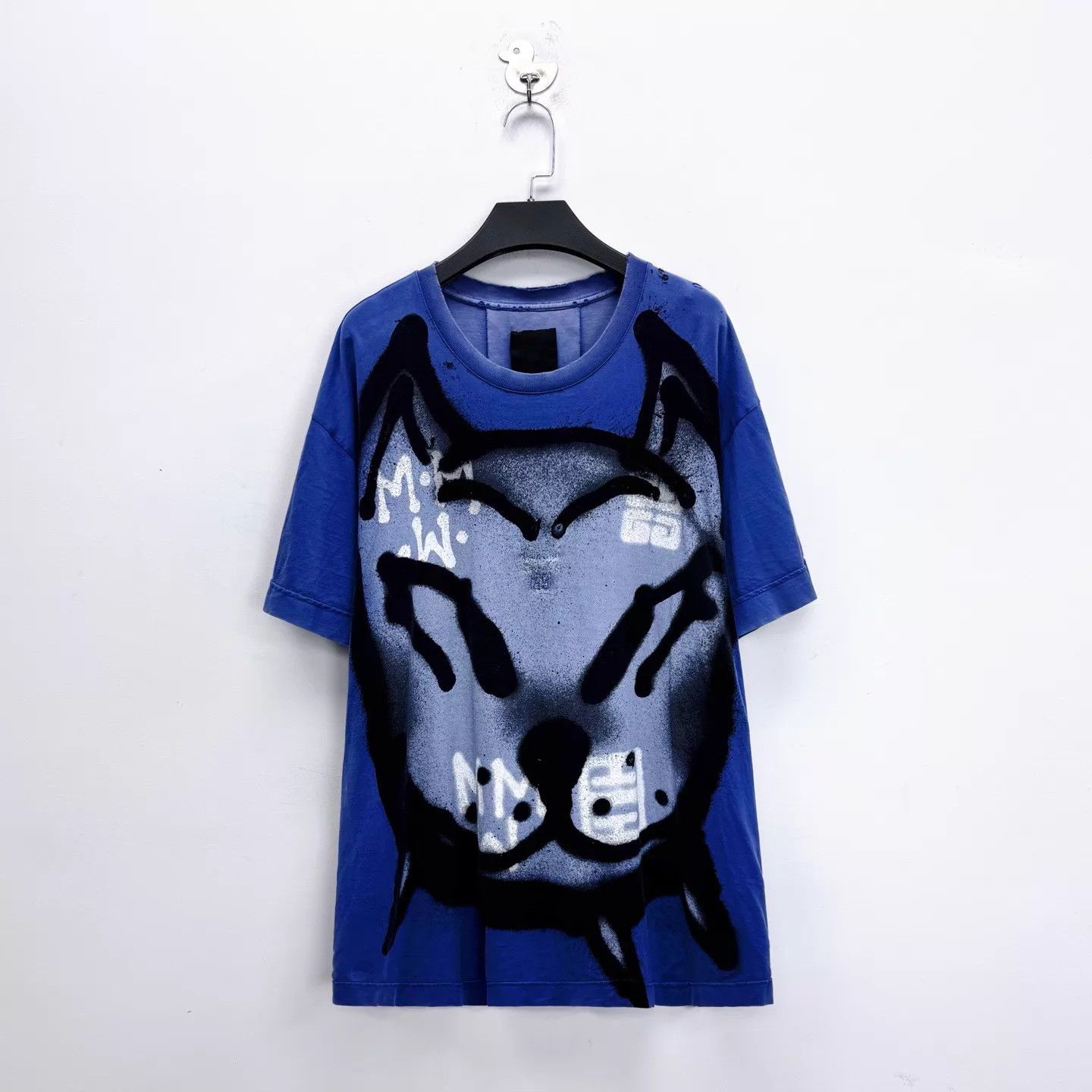 Givenchy Givenchy x Chito Washed Blue Graffiti DogHead Embroidery Size US M / EU 48-50 / 2 - 1 Thumbnail