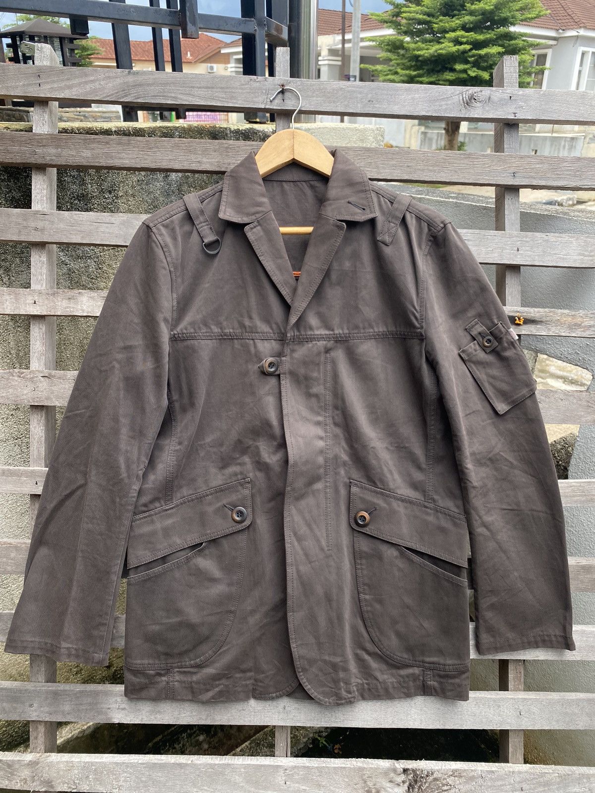 Japanese Brand 🔥 Rare 🔥 Vintage 291295 Homme Utility Pocket Jacket Size US L / EU 52-54 / 3 - 4 Thumbnail