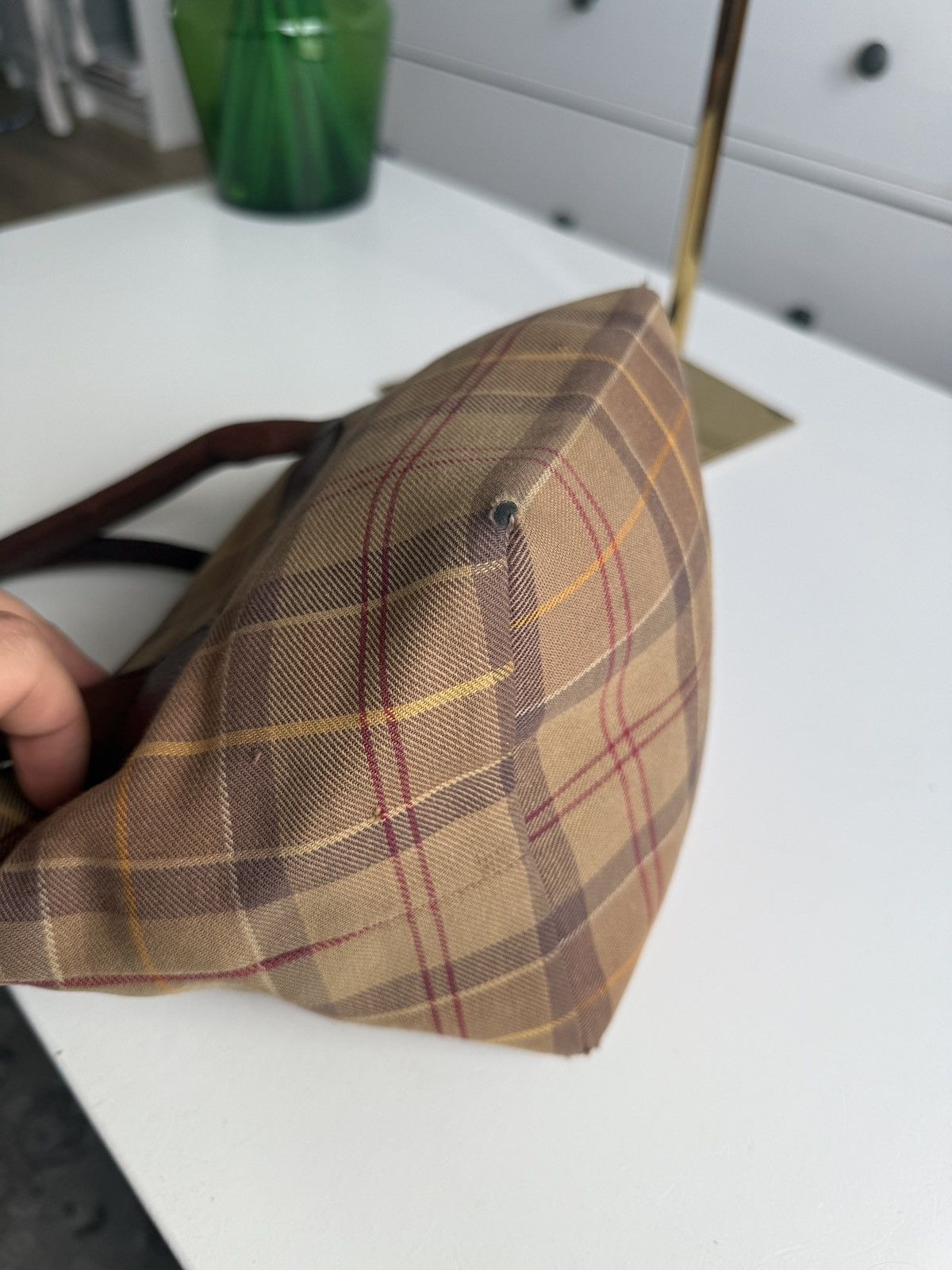 Barbour × Designer Barbour tartan big logo mini handbag designer old money rare Size ONE SIZE - 11 Thumbnail