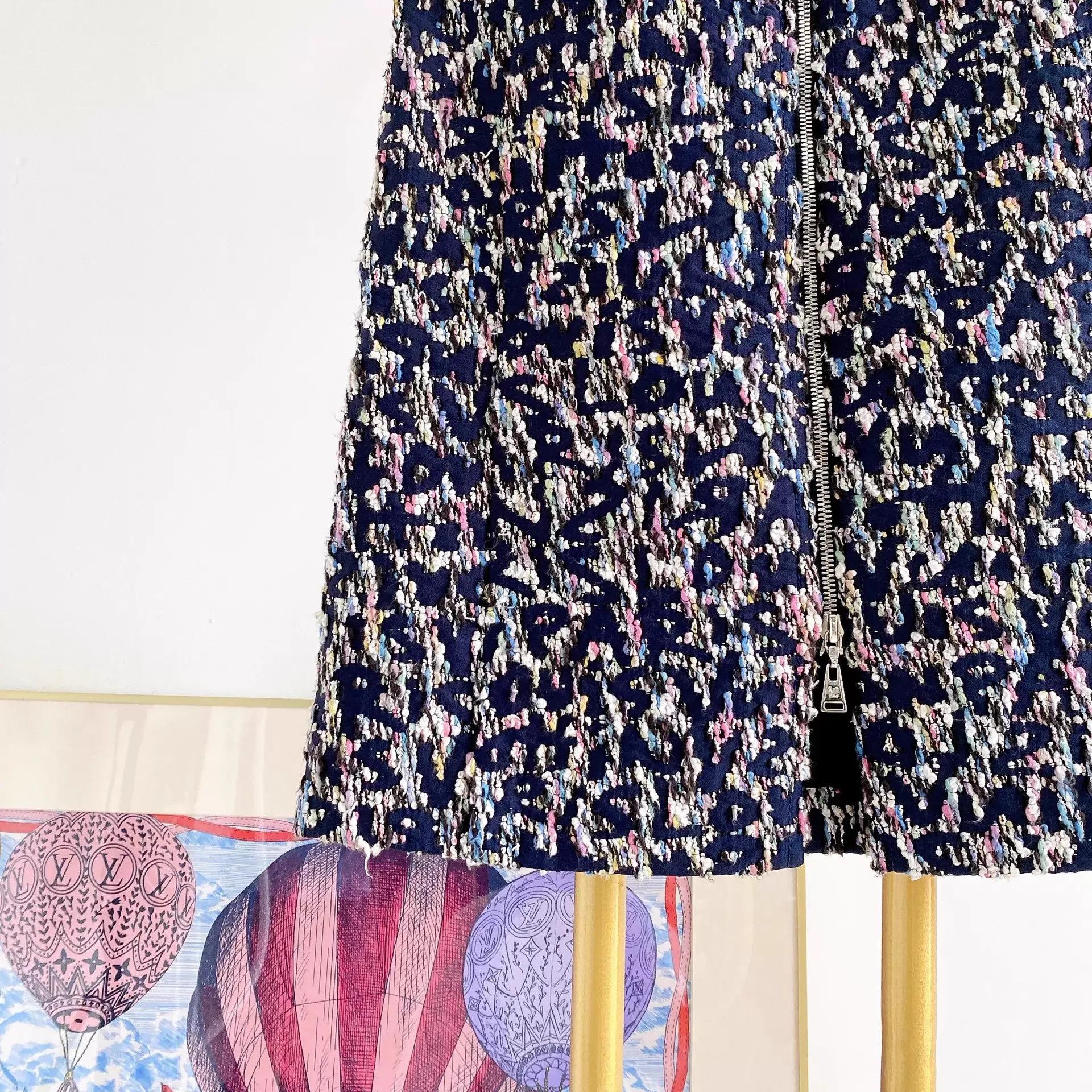 Louis Vuitton LV tweed mini skirt 34 Size 25" / US 0 / IT 36 - 4 Thumbnail