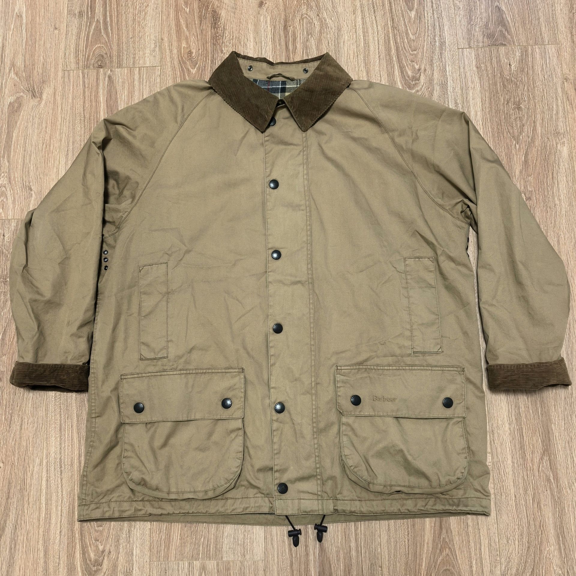 Vintage Vintage Barbour Beaufort Waxless Jacket Size US XL / EU 56 / 4 - 1 Thumbnail