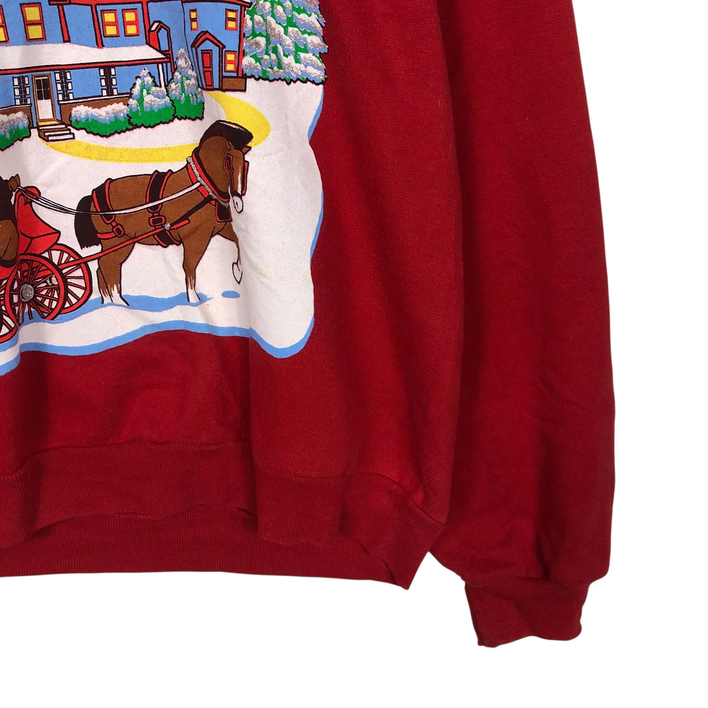 Vintage 📌Vintage Sweatshirt Peace on Earth Christmas Theme Size US M / EU 48-50 / 2 - 5 Thumbnail