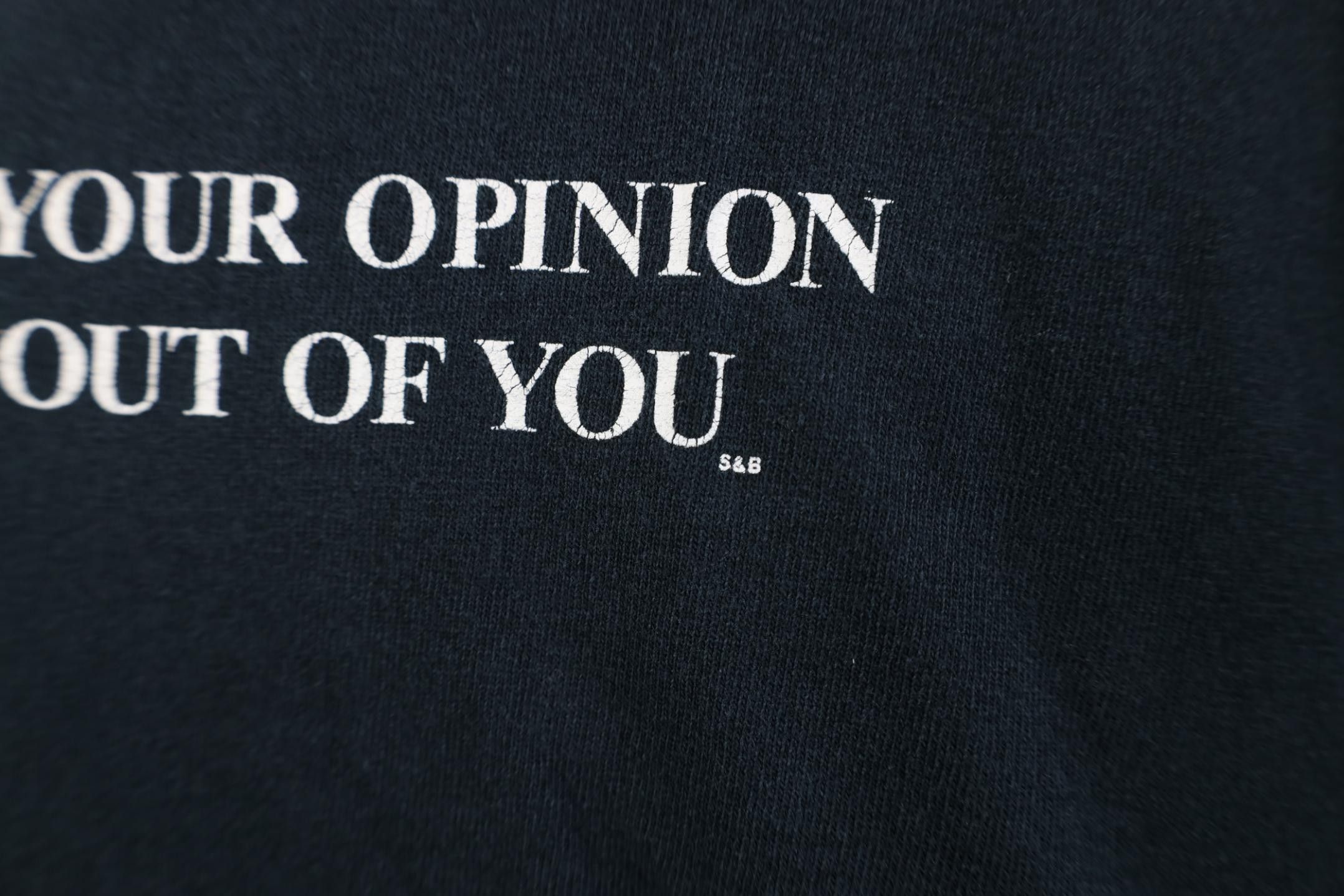Vintage Vintage Y2K Your Opinion I'll Beat It Out Of You T-Shirt Size US XL / EU 56 / 4 - 5 Thumbnail