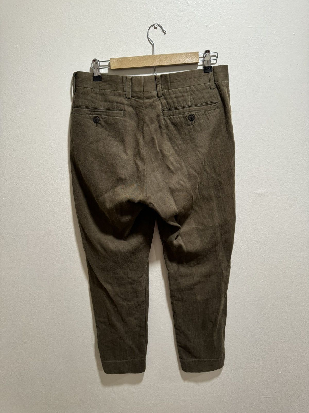 Issey Miyake 90s Issey Miyake Solid Brown Cotton Pants Size US 32 / EU 48 - 3 Thumbnail