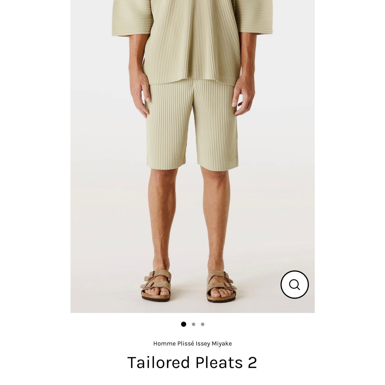 Homme Plisse Issey Miyake $390 Issey Miyake Sage Green Tailored Pleats 2 Shorts Size US 32 / EU 48 - 1 Thumbnail