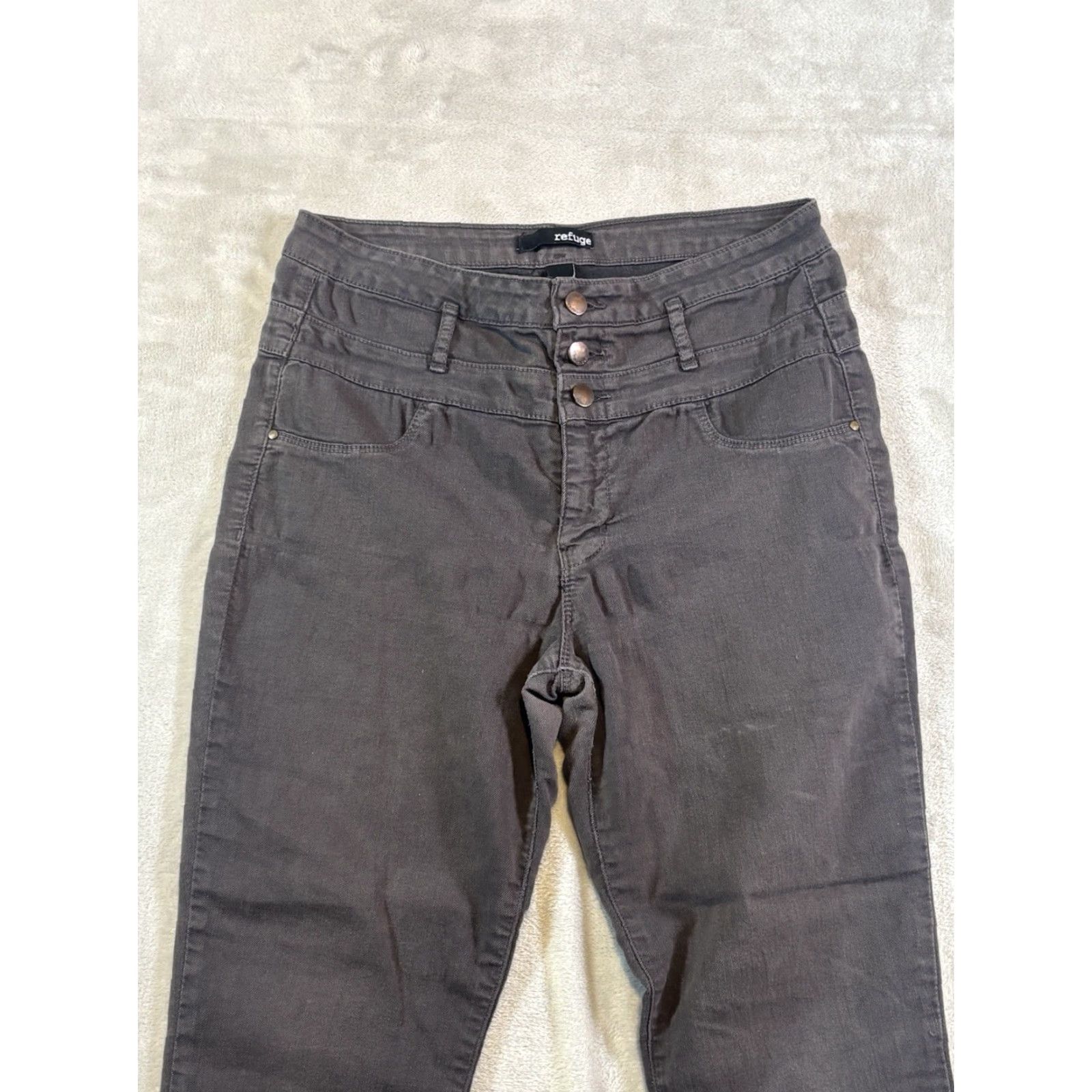 Vintage Refuge Jeans Skinny Denim 5-Pocket Dark Wash Size 14 Women’s Regular Rise 27.5 in Inseam Size 36" / US 14 / IT 50 - 2 Thumbnail