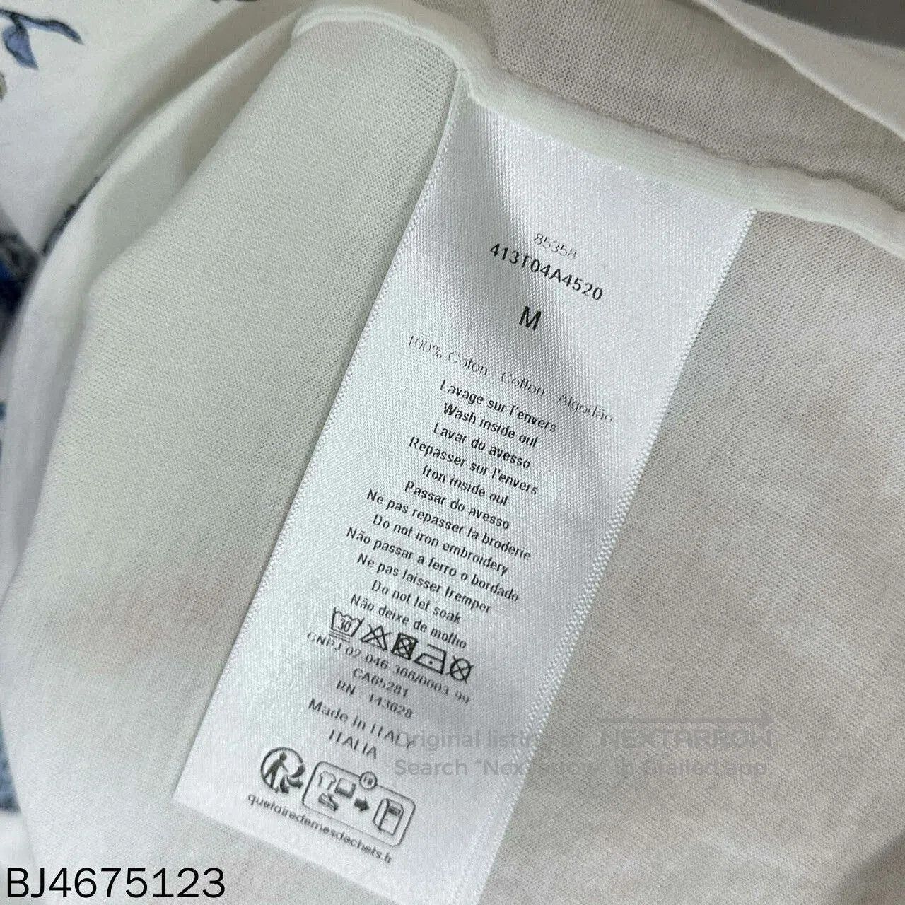 Dior Dior Butterfly Floral Logo Short Sleeve. Size M / US 6-8 / IT 42-44 - 5 Thumbnail