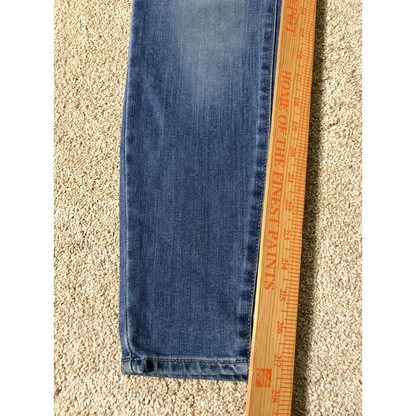 Vintage Signature Levi Strauss Jeans Womens 32 Blue Mid Rise Skinny Denim 32x28 Size 24" / US 00 / IT 34 - 2 Thumbnail