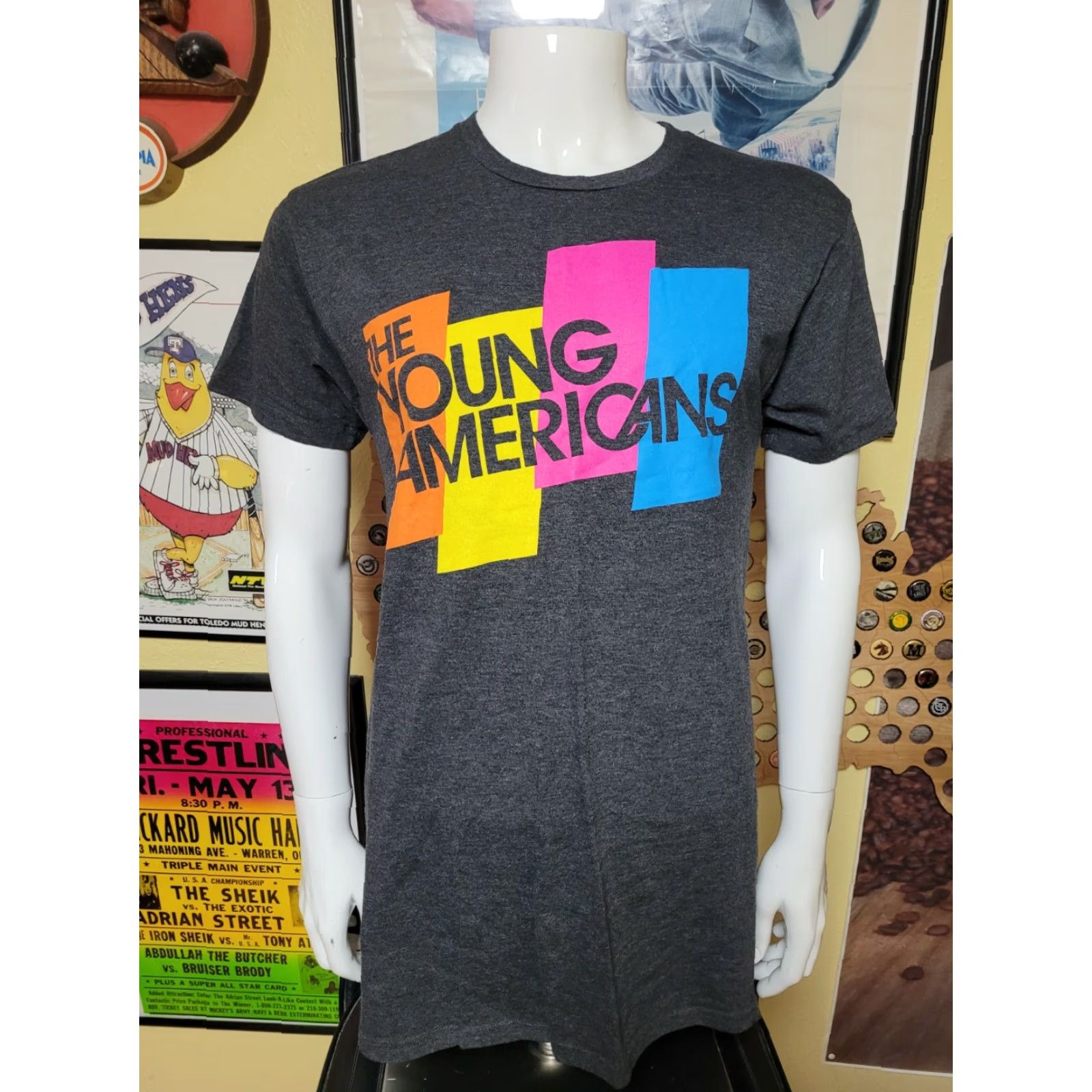 Vintage Canvas The Young Americans T Shirt M Gray Short Sleeve Round Neck Men Graphic Tee 90s Music Theme Size US M / EU 48-50 / 2 - 2 Thumbnail