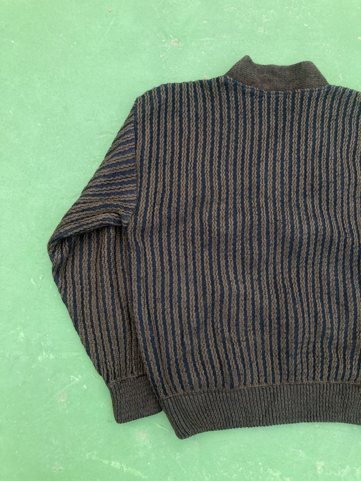 Torras Vintage Torras Spain V-Neck Knitwear Patchwork Leather Size US L / EU 52-54 / 3 - 10 Thumbnail