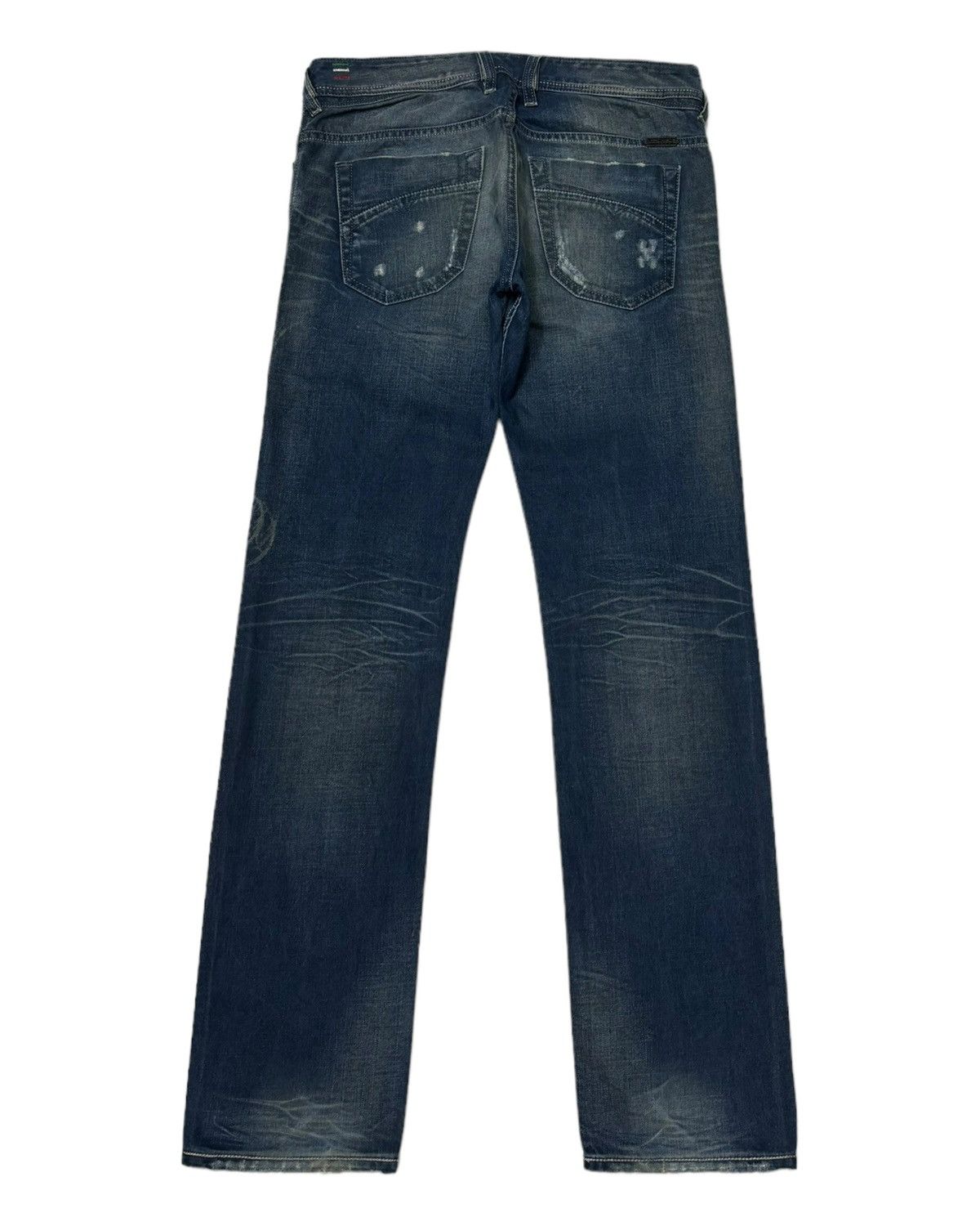 Diesel × Jean Vintage Diesel Blue Jeans Distressed Denim Size US 31 - 8 Thumbnail