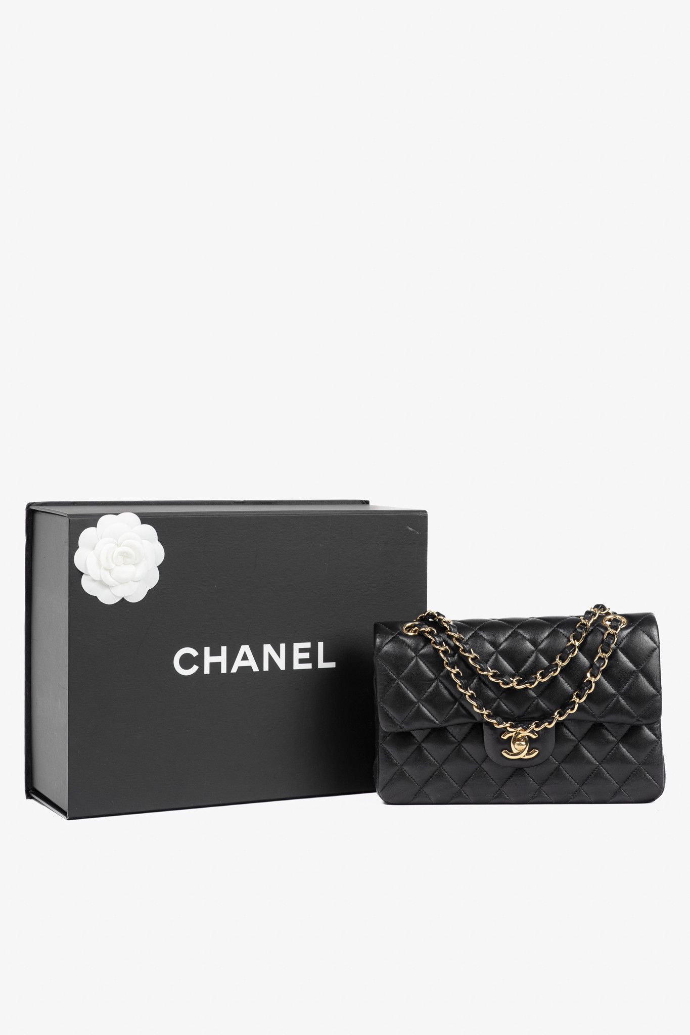 Chanel Chanel Small Classic Black Lambskin Quilted Double Flap Bag Size ONE SIZE - 16 Thumbnail