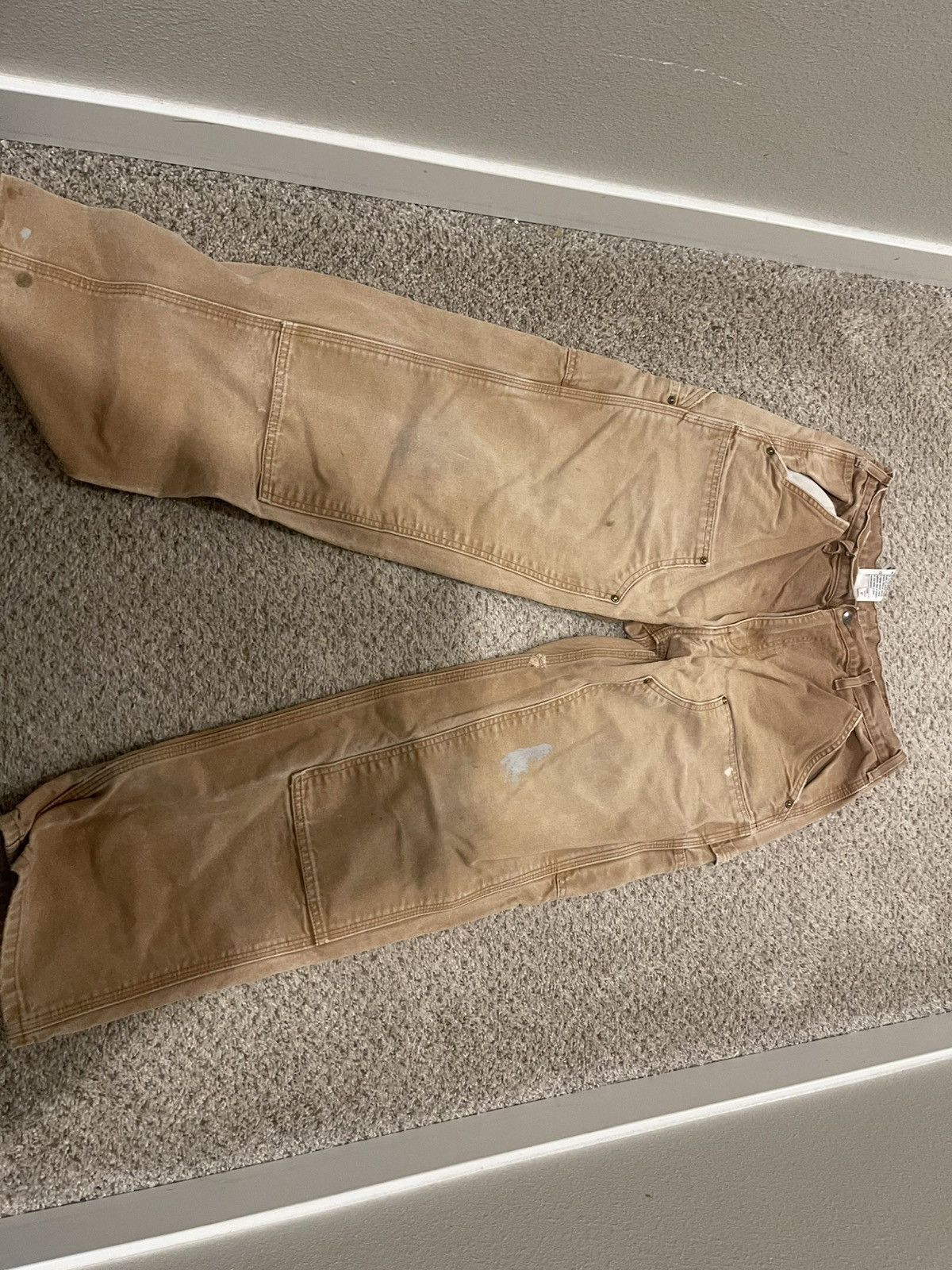Carhartt × Vintage Carhart beige vintage Size US 33 - 1 Thumbnail