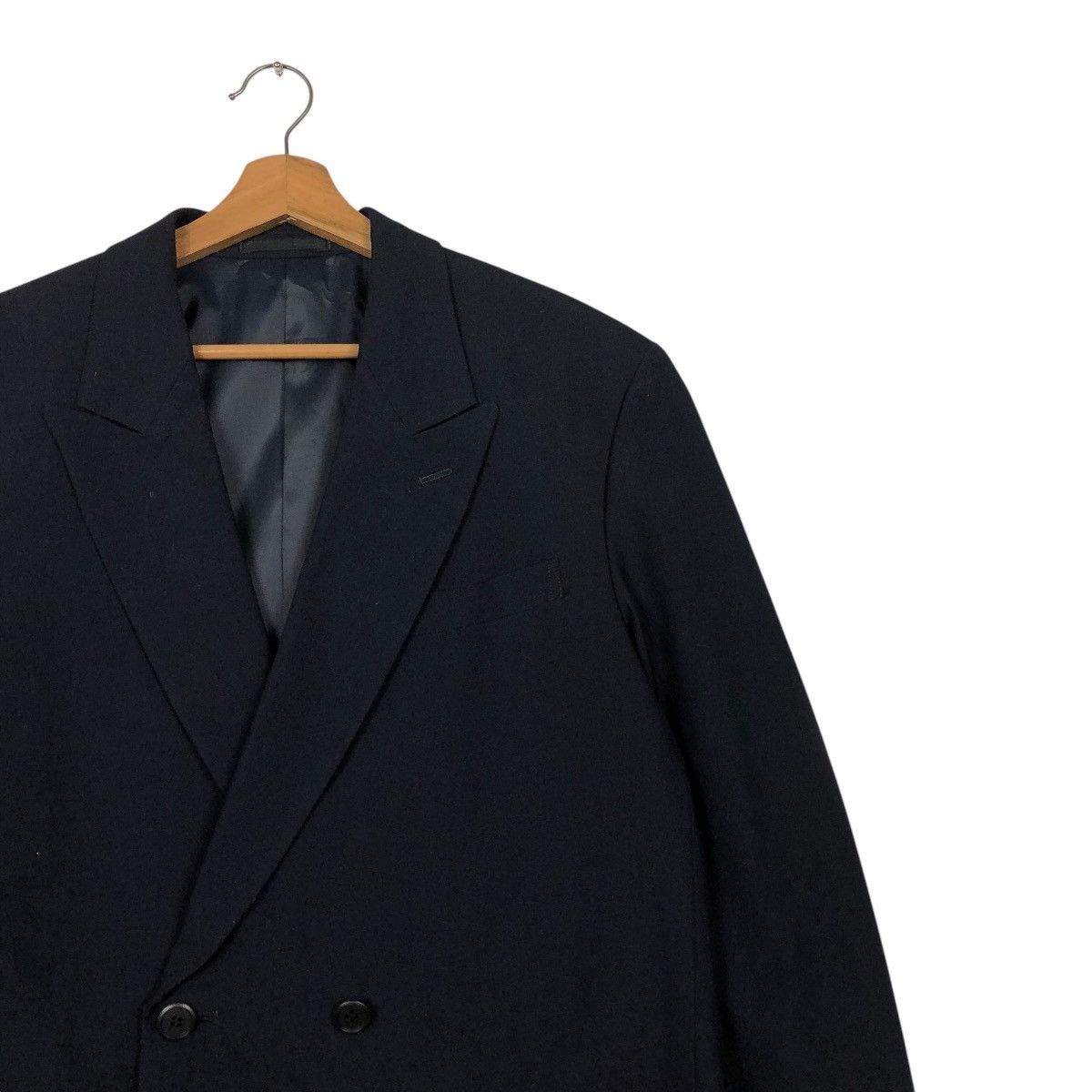 Yohji Yamamoto 🔥VINTAGE COATS JACKET YOHJI YAMAMOTO RAILWAY DOUBLE BREAST Size US M / EU 48-50 / 2 - 8 Thumbnail