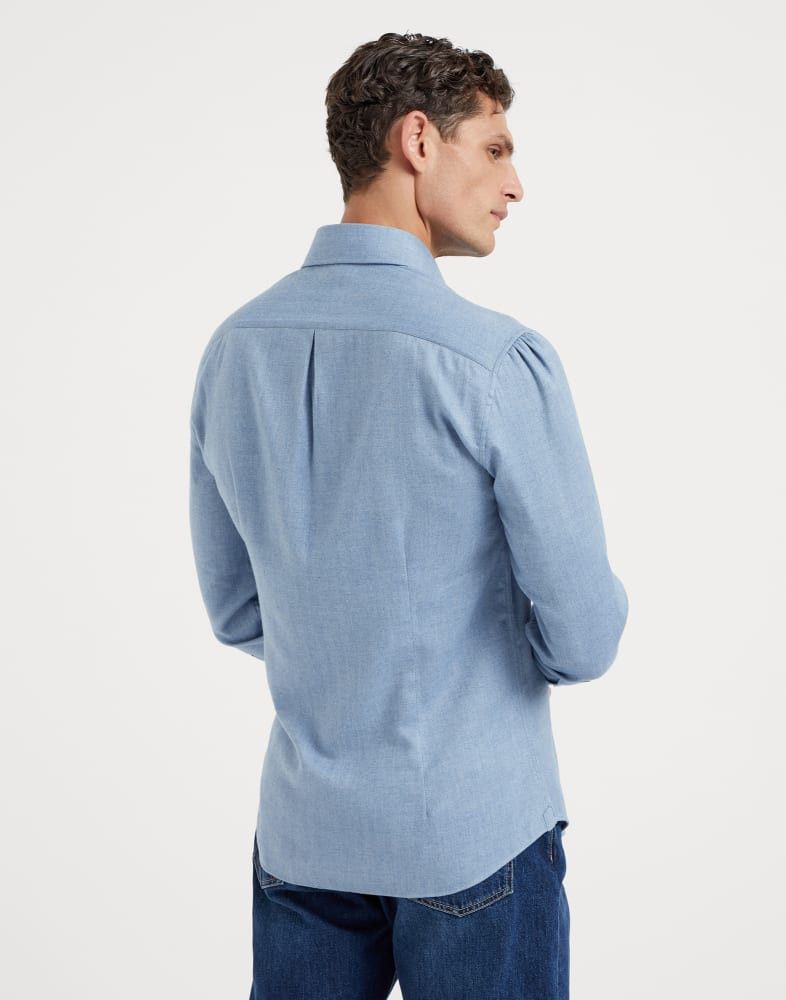 Brunello Cucinelli o1w1db10825 Shirt in Blue Size US S / EU 44-46 / 1 - 4 Thumbnail