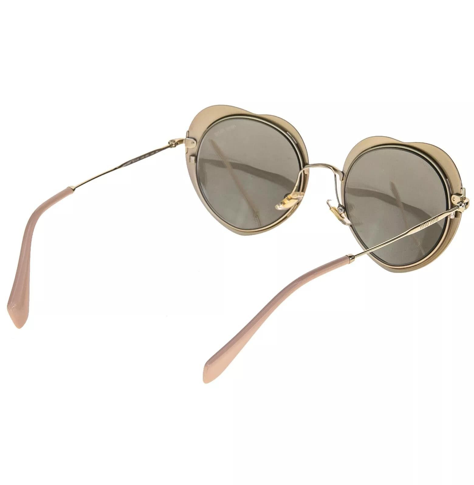 Miu Miu MIU MIU 54R Gold Red Silver Mirror Round Heart Metal Mu54RS Size ONE SIZE - 6 Thumbnail