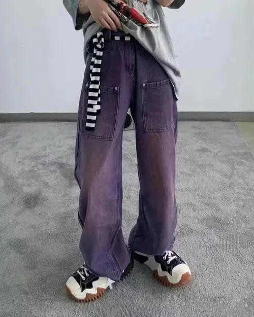 Other Purple Vintage Denim Jeans Size US 30 / EU 46 - 2 Thumbnail