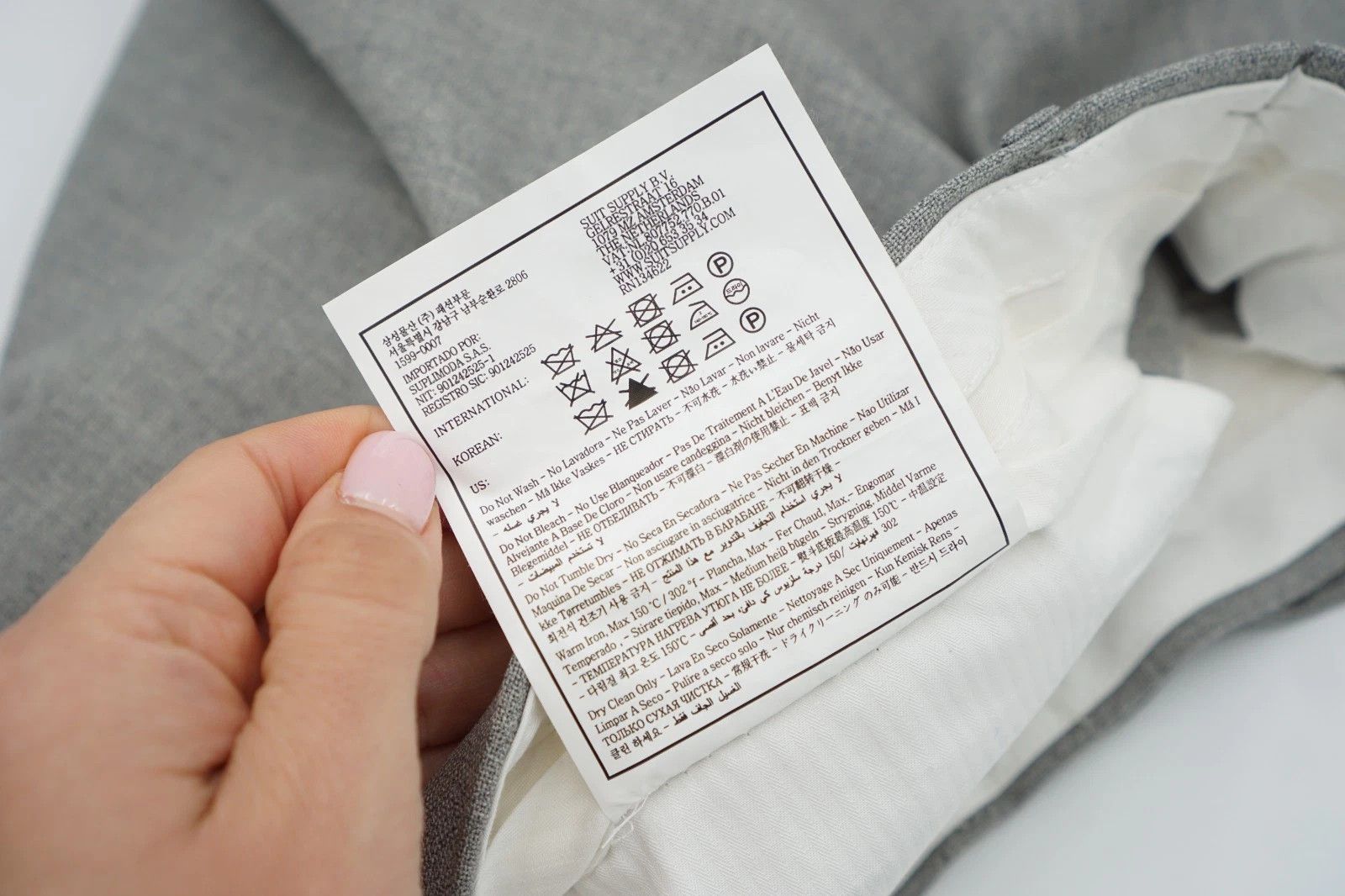 Suitsupply Men Suitsupply Pants Grey Wool Soho Size UK/US36 Size 36R - 8 Thumbnail