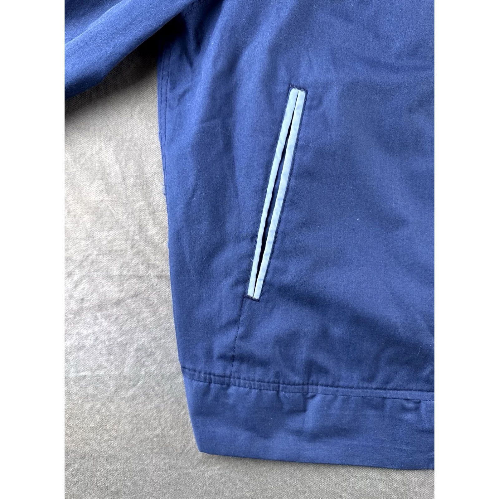 Vintage VINTAGE 70s Blue Bomber Jacket Mens M USA Made Zip Workwear Lightweight Coat Size US M / EU 48-50 / 2 - 4 Thumbnail