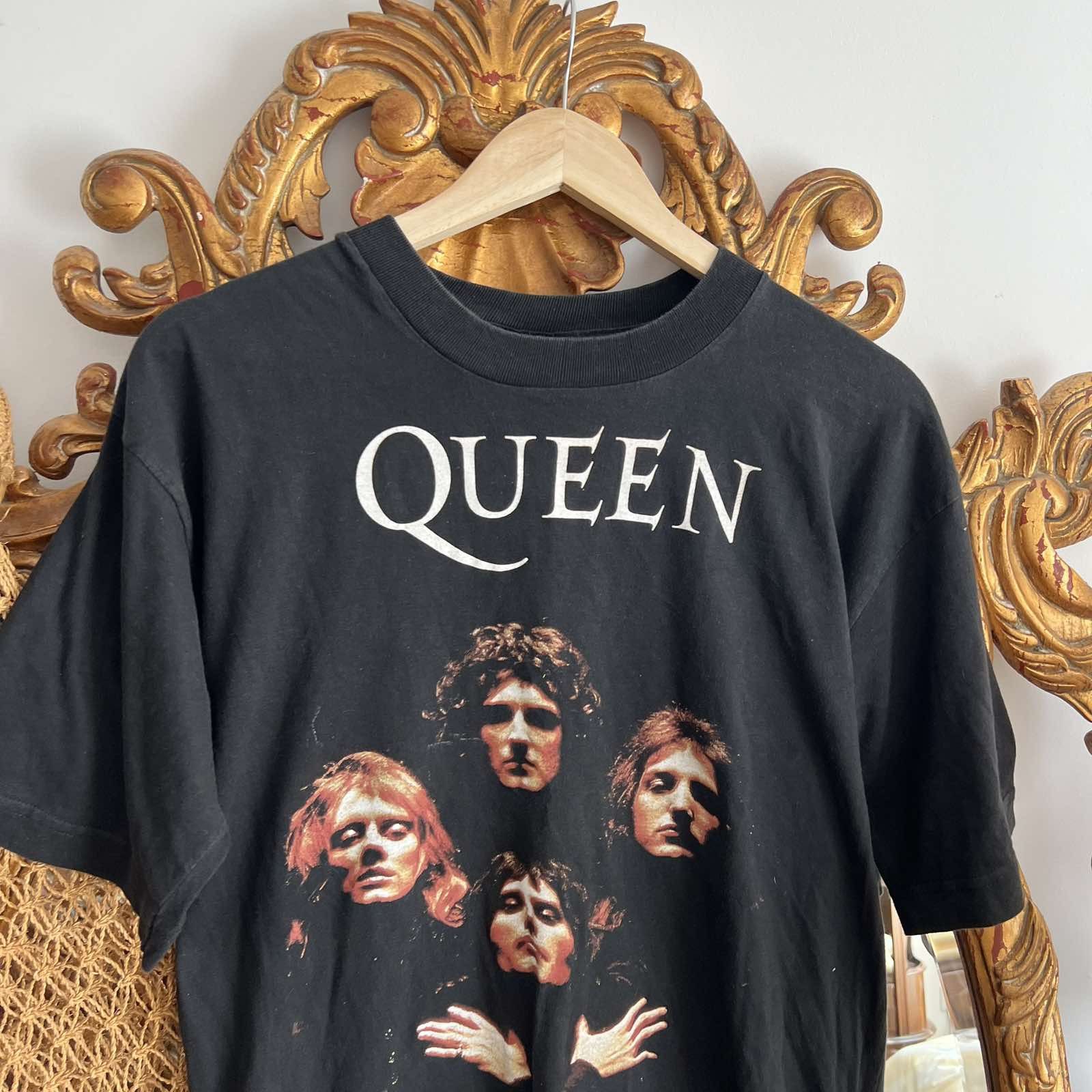 Band Tees × Vintage VERY RARE QUEEN BIG LOGO T-SHIRT TOUR BAND ROCK 90S Size US M / EU 48-50 / 2 - 3 Thumbnail