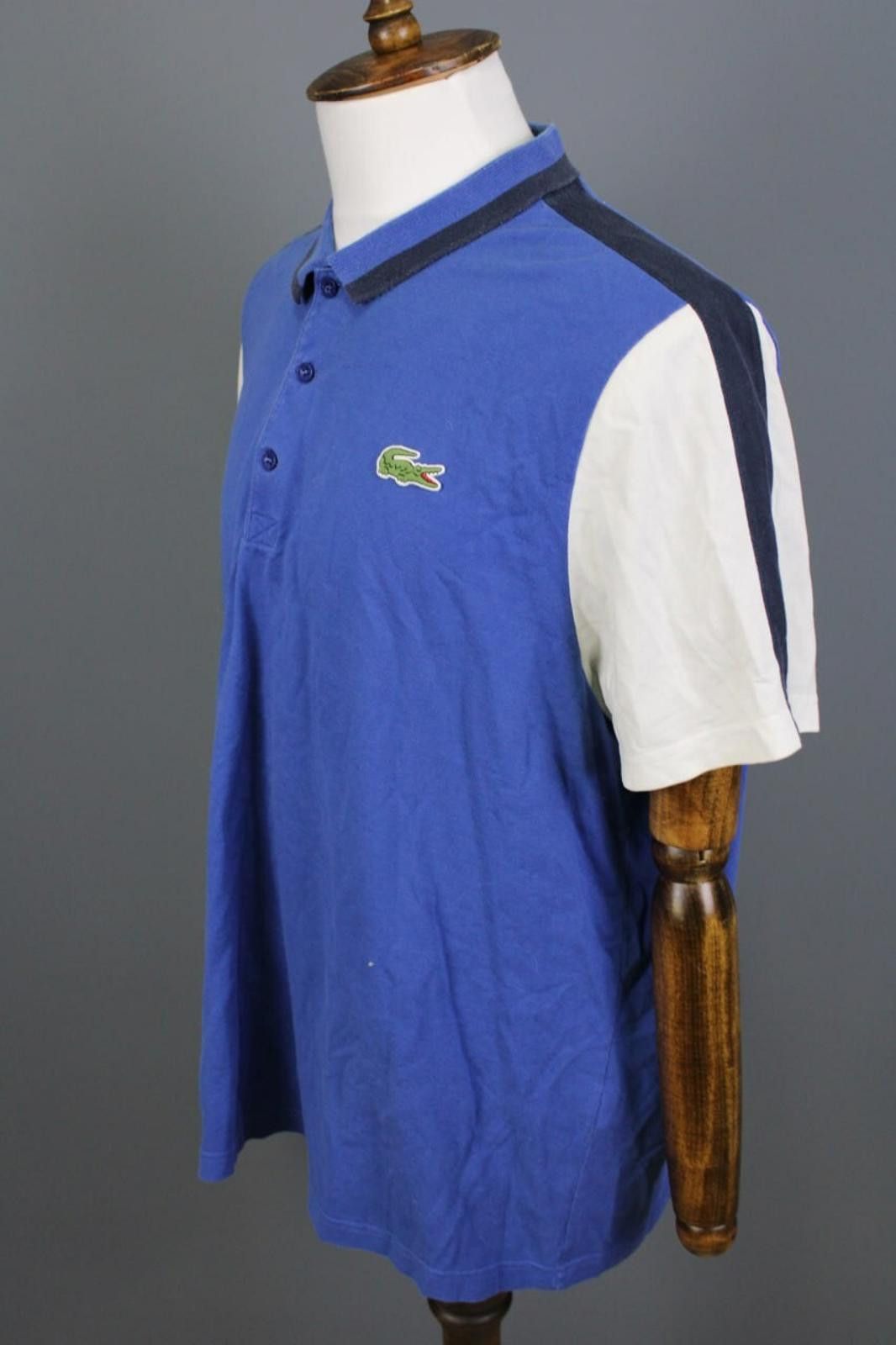 Lacoste Lacoste Andy Roddick Blue Colorblock Polo Shirt Size 8 / 3XL Size US XXL / EU 58 / 5 - 7 Thumbnail