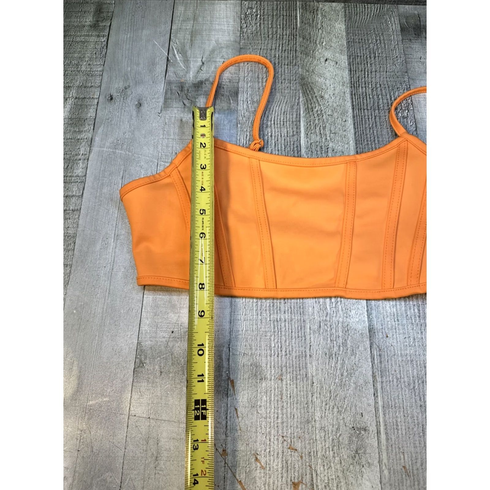Akira VINTAGE? Akira Orange Women Crop Top L Straps Tank Top Ladies L Orange CROPPED STRAP LUXE Women’s Tank Top Size L / US 10 / IT 46 - 4 Thumbnail
