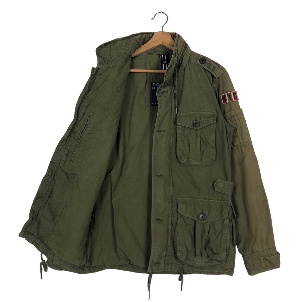 Japanese Brand 🔥90’s Design Biker Military Jacket Tommy Hilfiger Size US M / EU 48-50 / 2 - 10 Thumbnail