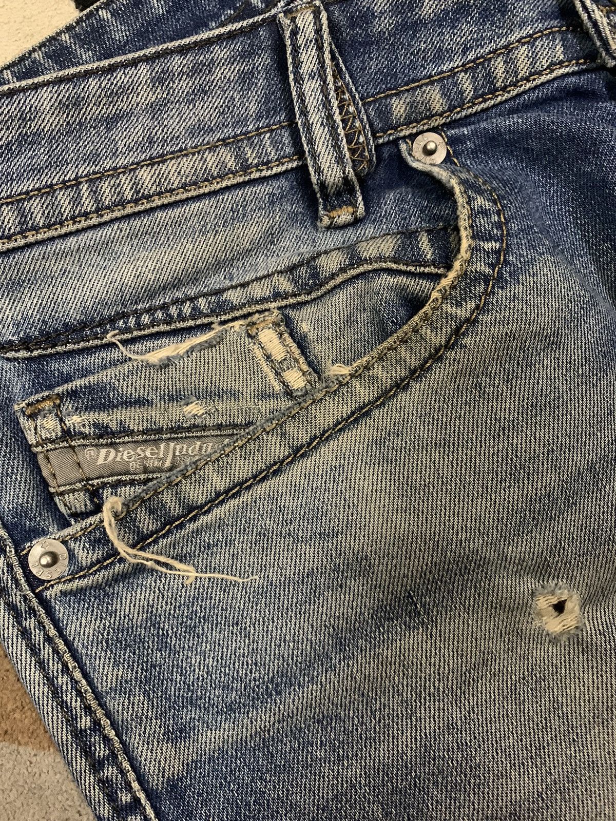 Diesel Diesel Industry Akee Mud Wash Distressed Grunge Jeans Size US 32 / EU 48 - 5 Thumbnail